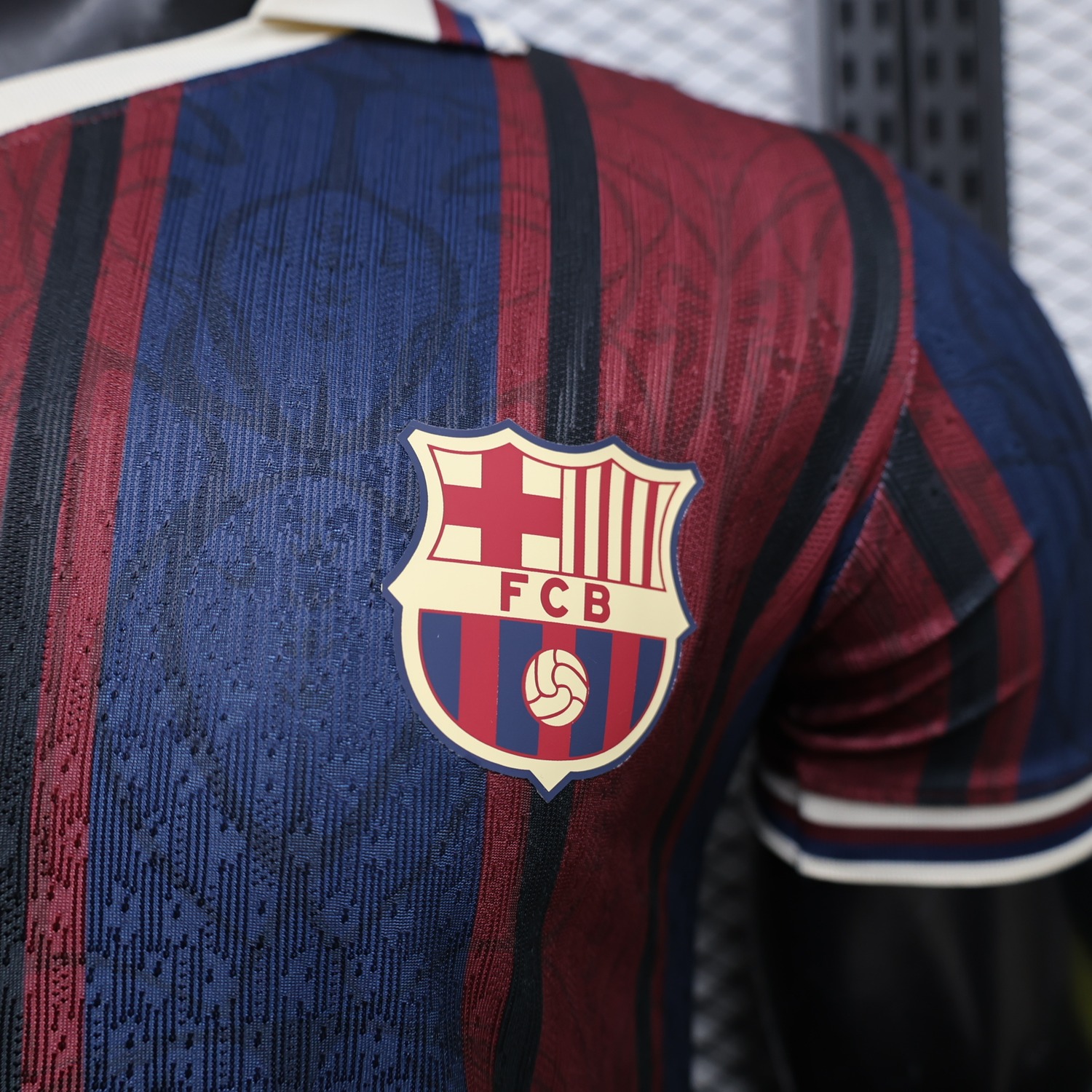 Barcelona 26-27 125 Years Anniversary Navy Burgundy Special Jersey - Player Version - JerseysGala