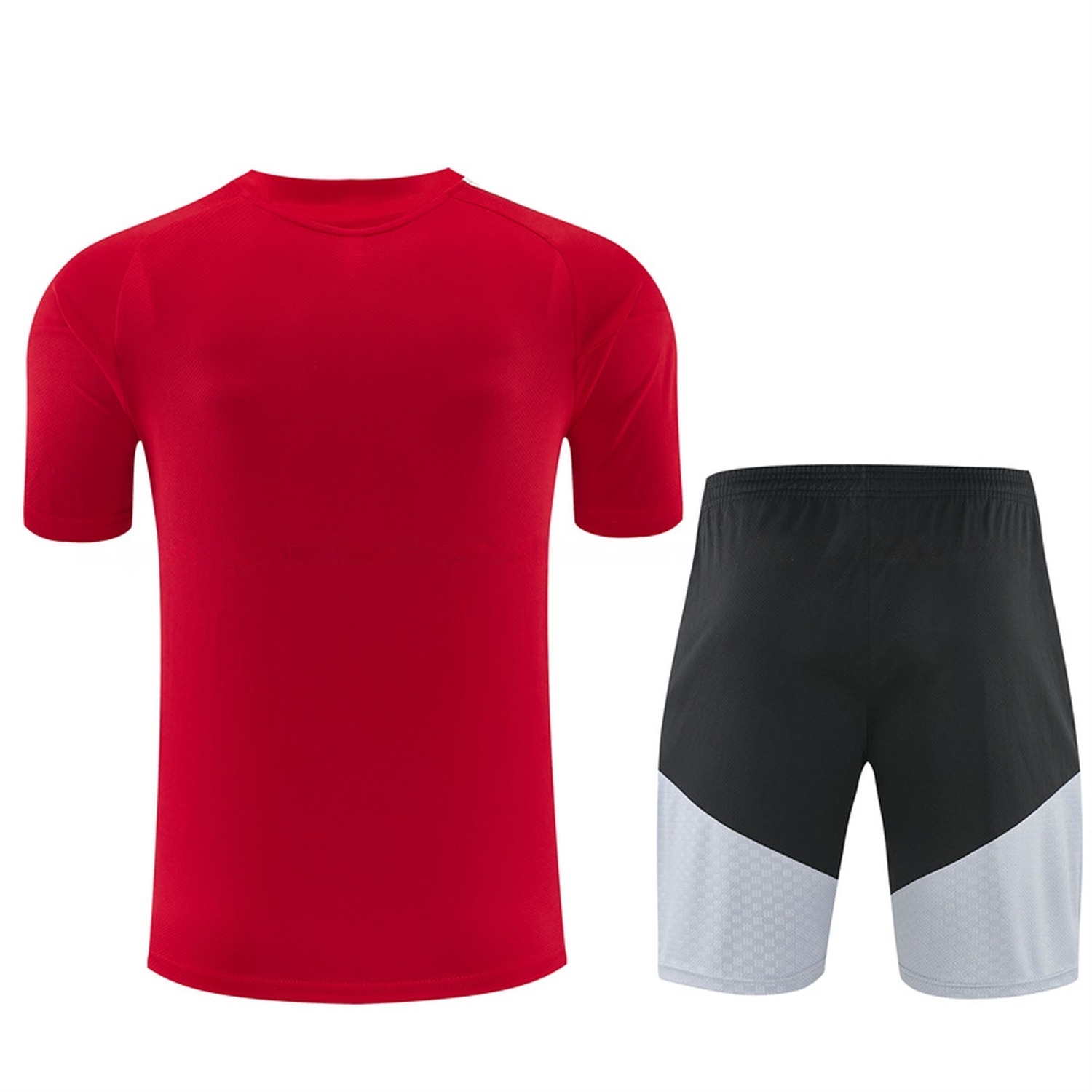 Spain 2026 Kids Short-Sleeve Training Set - Red Top & Black Shorts - JerseysGala