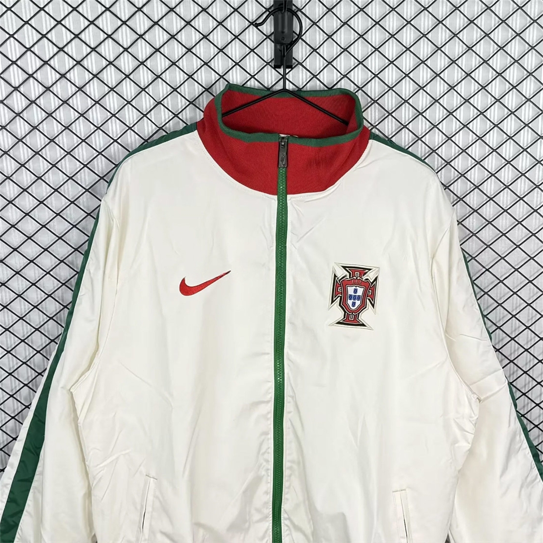 Retro Portugal 2010 White Windbreaker - JerseysGala