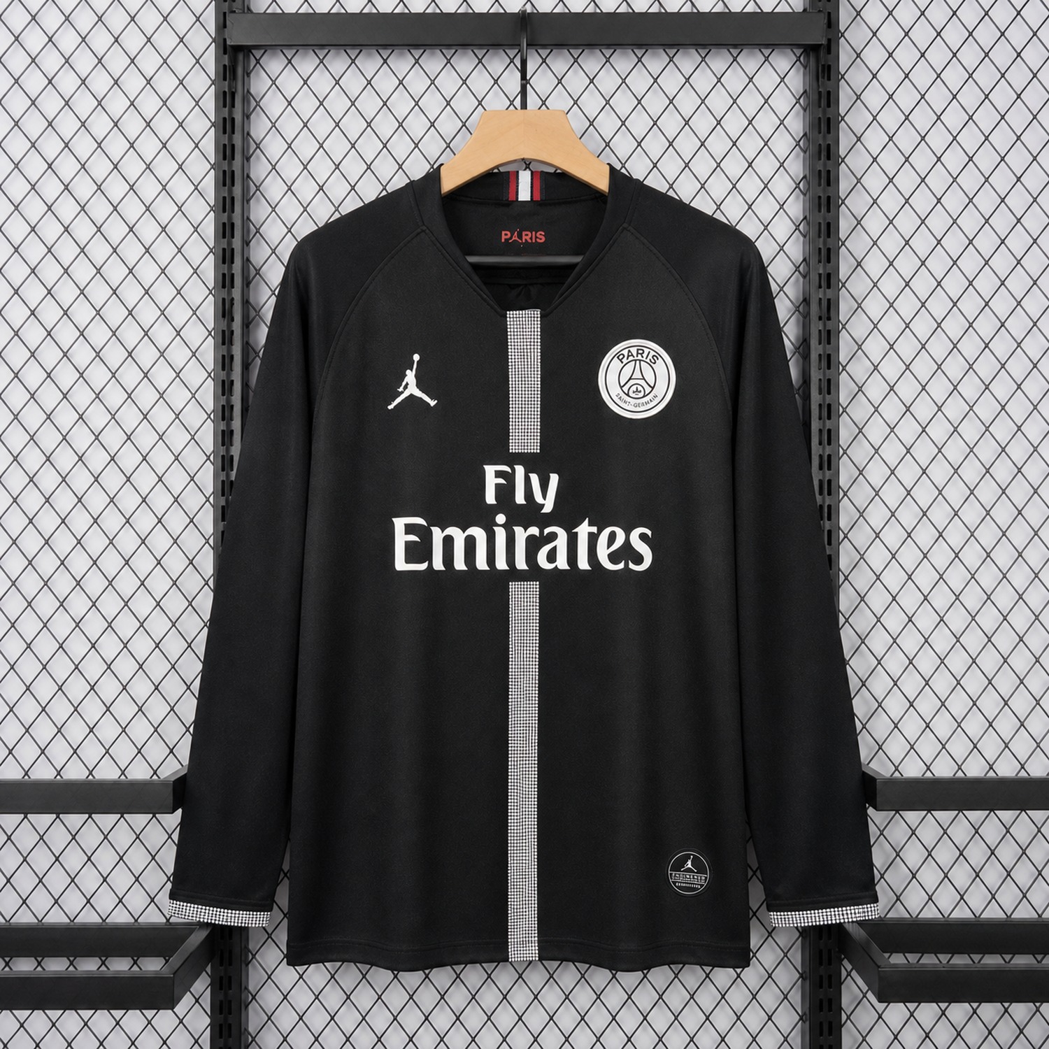 Retro Paris Saint-Germain PSG 2018-19 Champions League Home Long Sleeves Jersey - JerseysGala