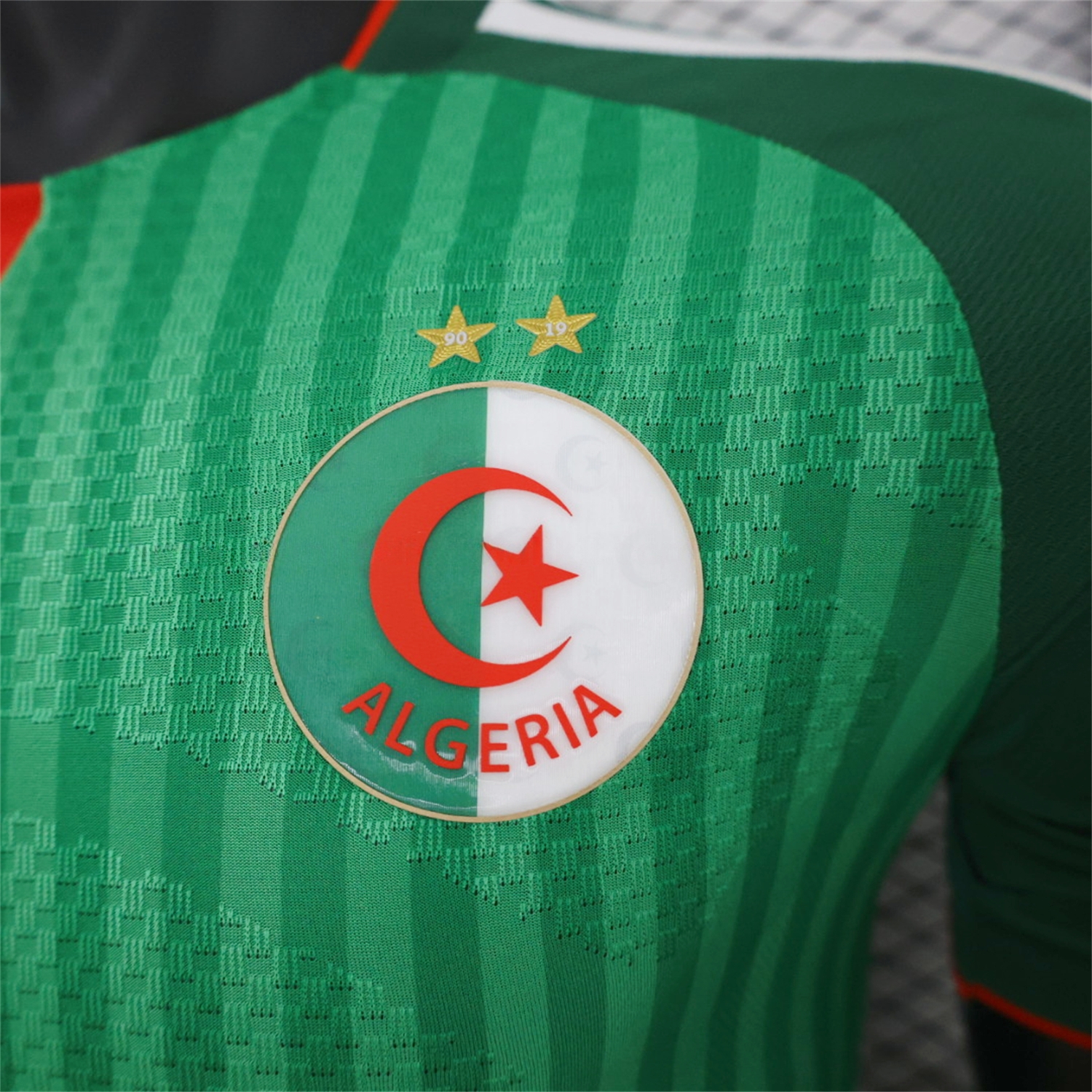 Algeria 2026 Away Green Jersey With 2 Stars - Player Version - JerseysGala