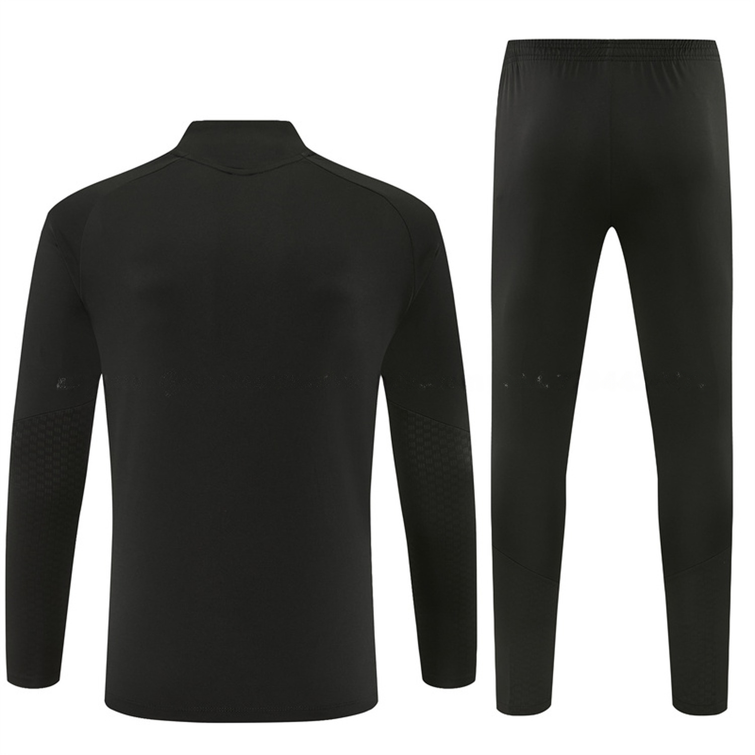 Manchester United 26-27 Long Sleeve Training Set - Pure Black Top & Pure Black Pants - JerseysGala