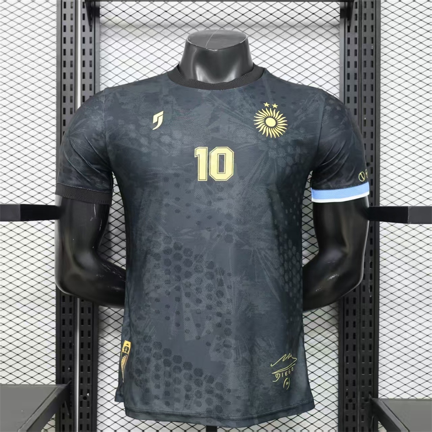 Argentina 2026 Black Maradona Special Kit - Player Version - JerseysGala