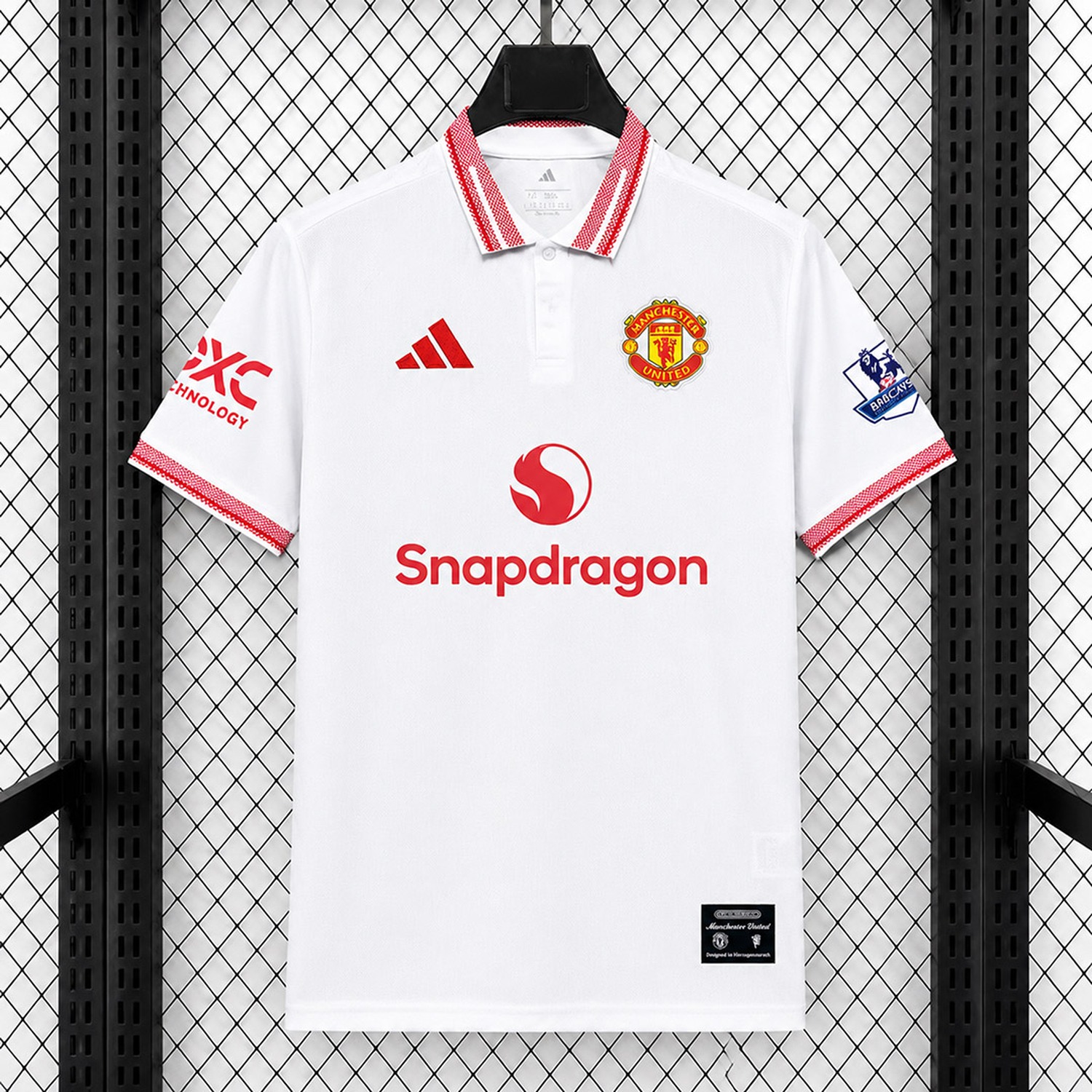 Manchester United 26-27 White Polo Jersey - Fans Version - JerseysGala