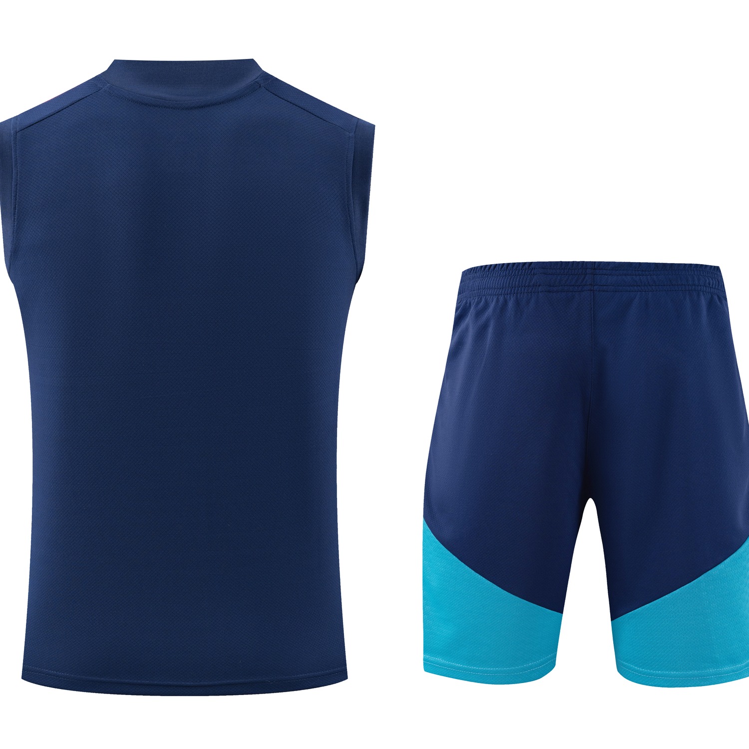 Spain 2026 Two Stars Vest Training Set - Deep Blue Vest and Shorts - JerseysGala
