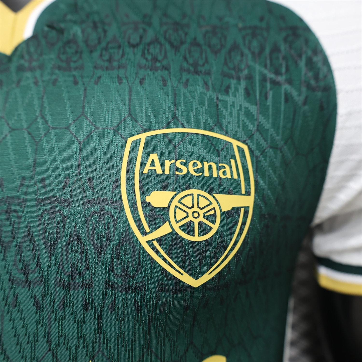 Arsenal 26-27 Champions League Green White Special Jersey - Player Version - JerseysGala
