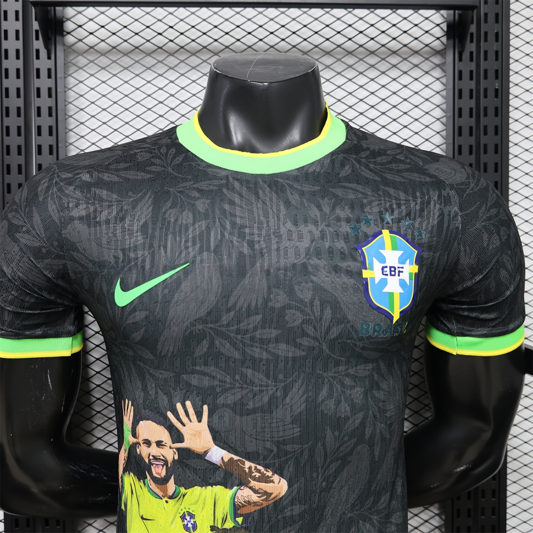 Brazil 2026 Black With Green Trim Brazilian Football Players Special Edition Jersey - Player Version - JerseysGala
