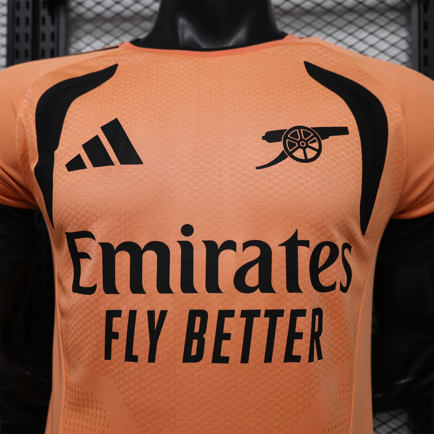 Arsenal 26-27 Orange Black Training Jersey - Player Version - JerseysGala