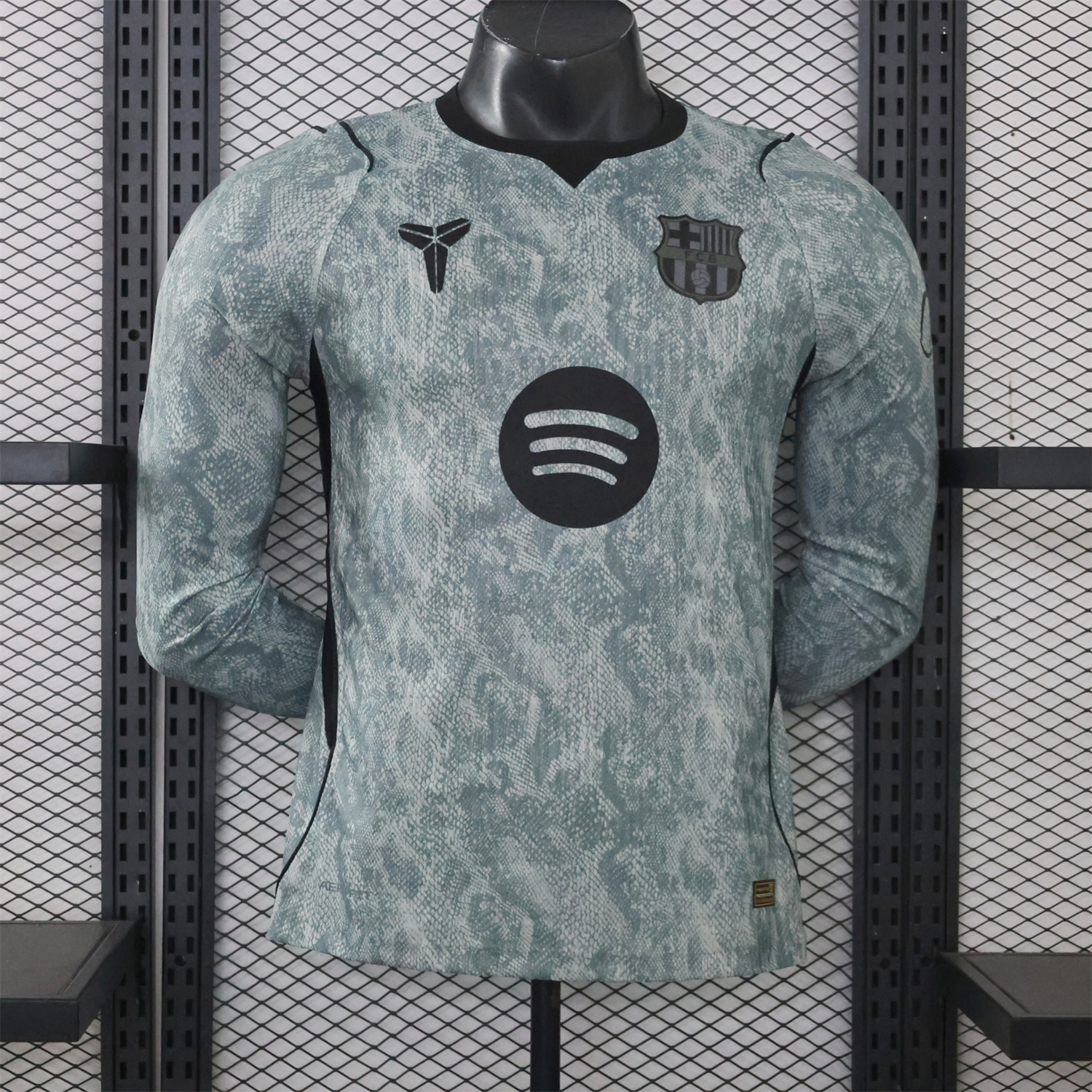 Barcelona 26-27 Goalkeeper Grey Long Sleeves Jersey - Player Version - JerseysGala