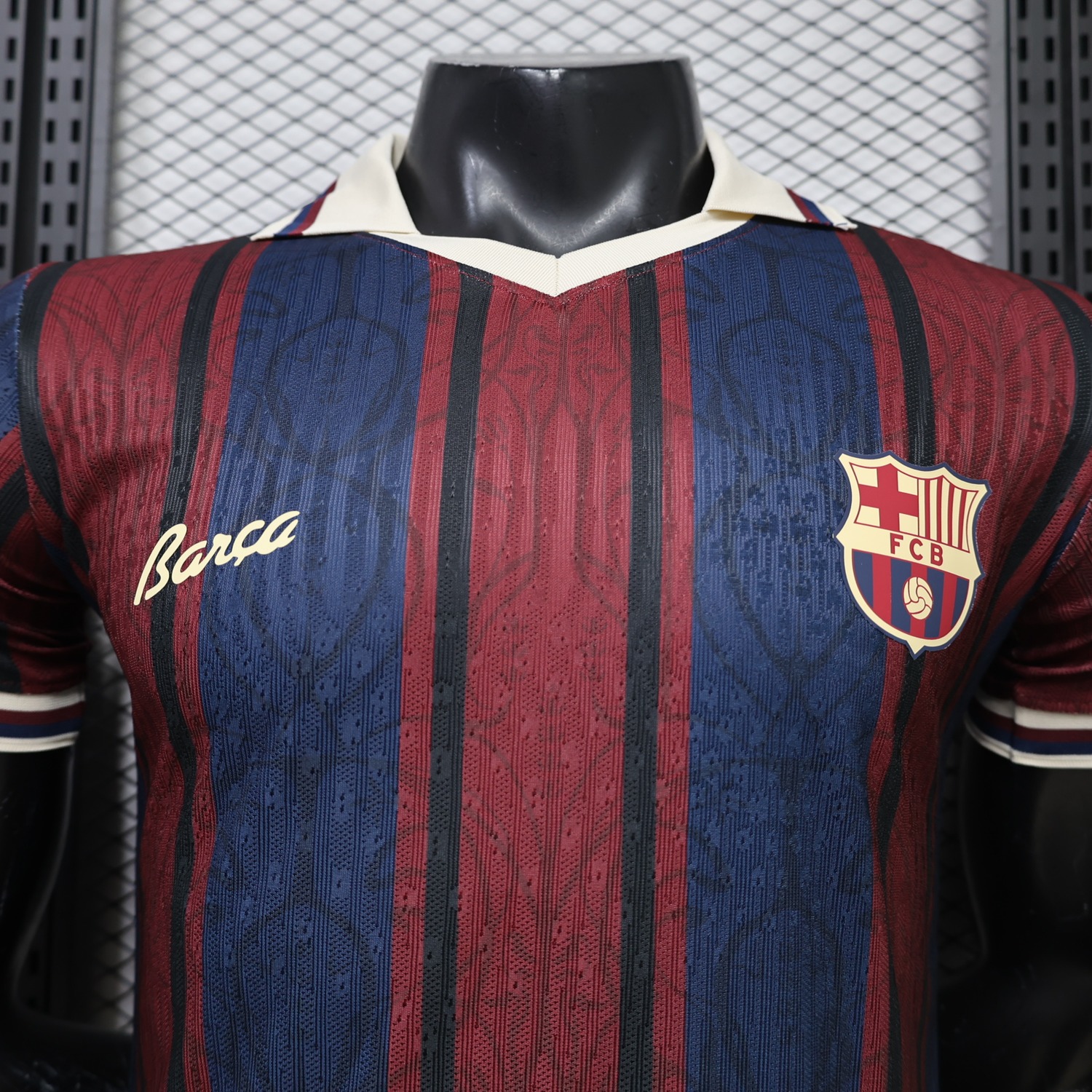 Barcelona 26-27 125 Years Anniversary Navy Burgundy Special Jersey - Player Version - JerseysGala