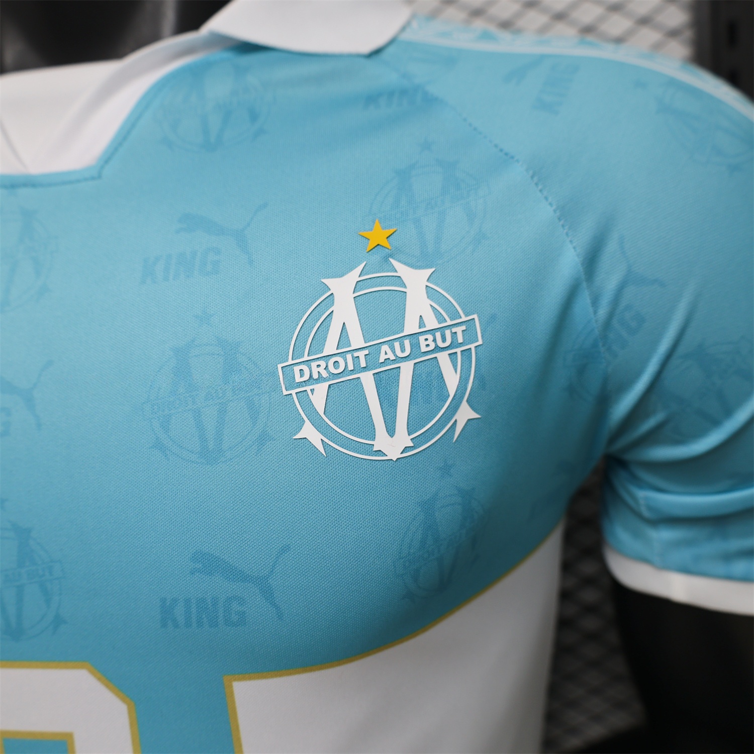 Marseille 25-26 Retro Style Blue Jersey -Player Version - JerseysGala