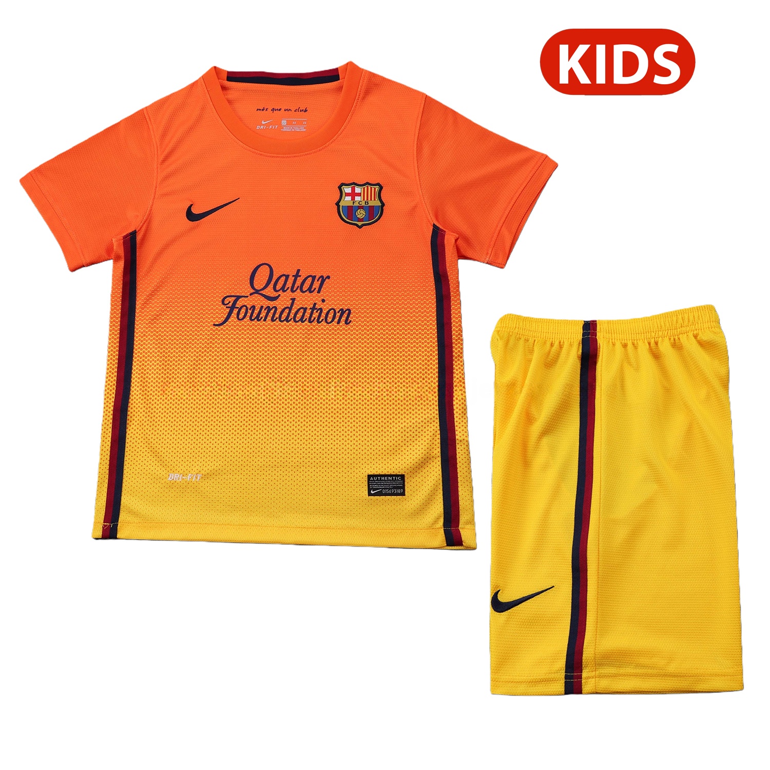 Retro Barcelona 2012-13 Away Kids Kit - JerseysGala