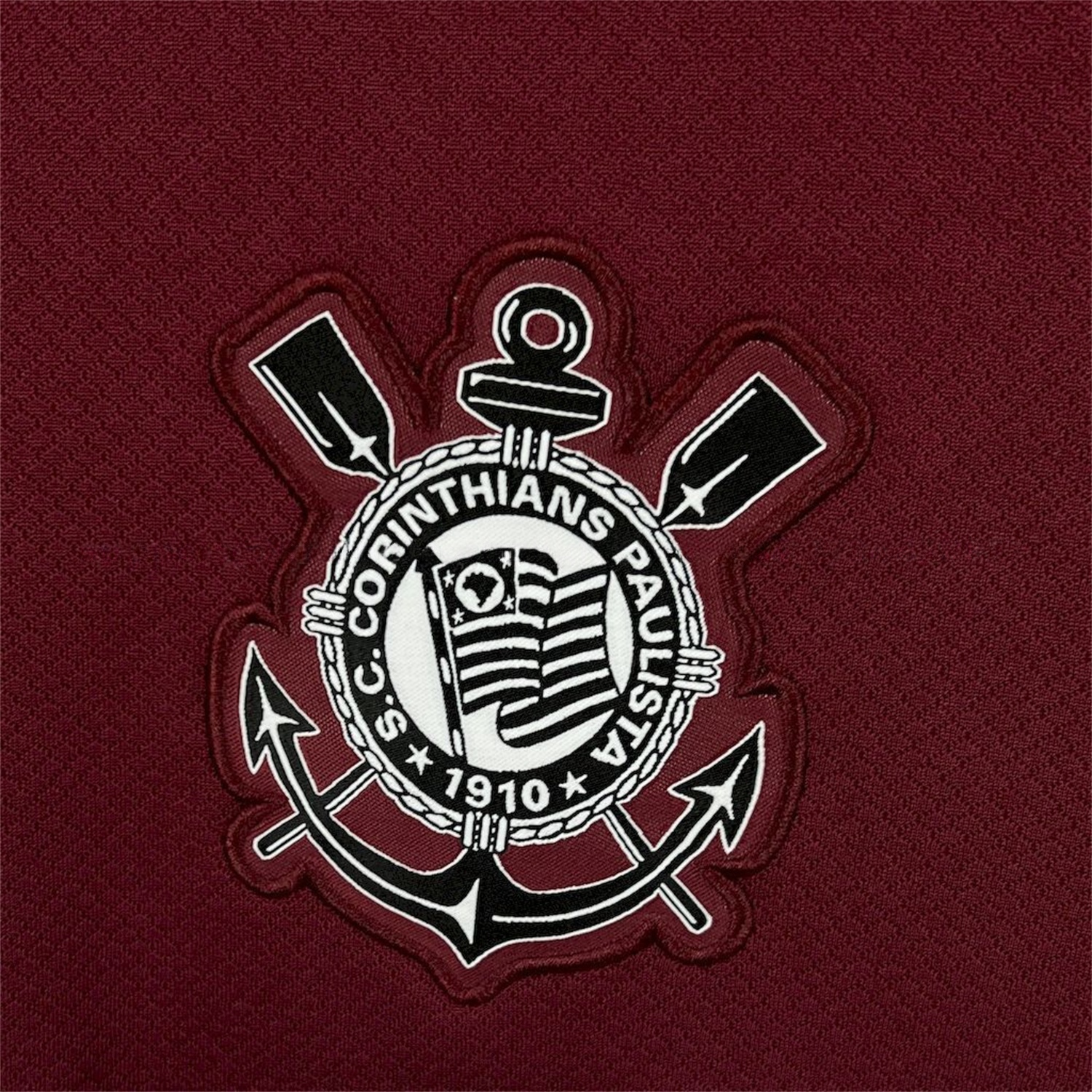 Corinthians 26-27 Wine Red Pre-Match All Sponsors Jersey - Fans Version - JerseysGala