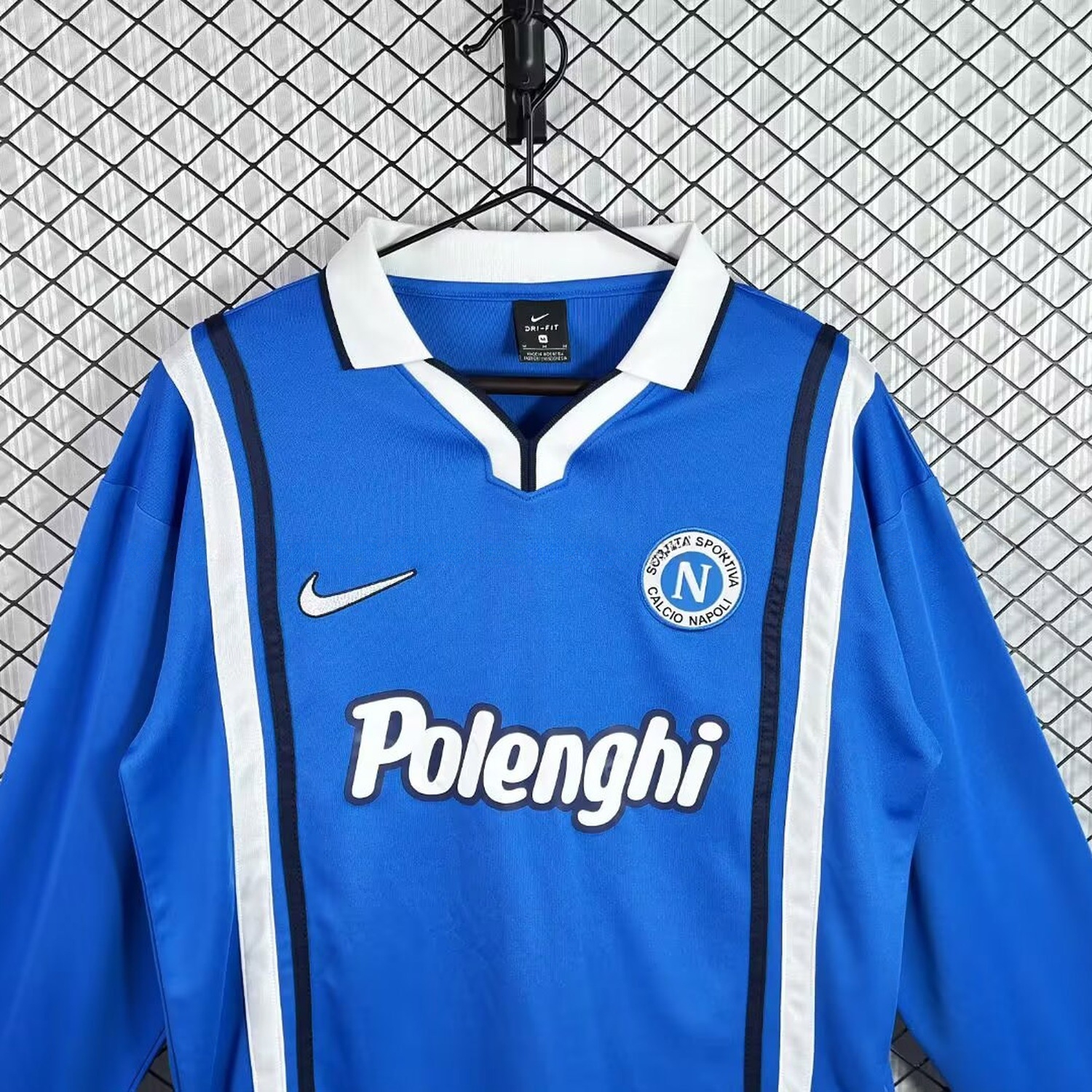 Retro Napoli 1997-98 Home Long Sleeves Jersey - JerseysGala