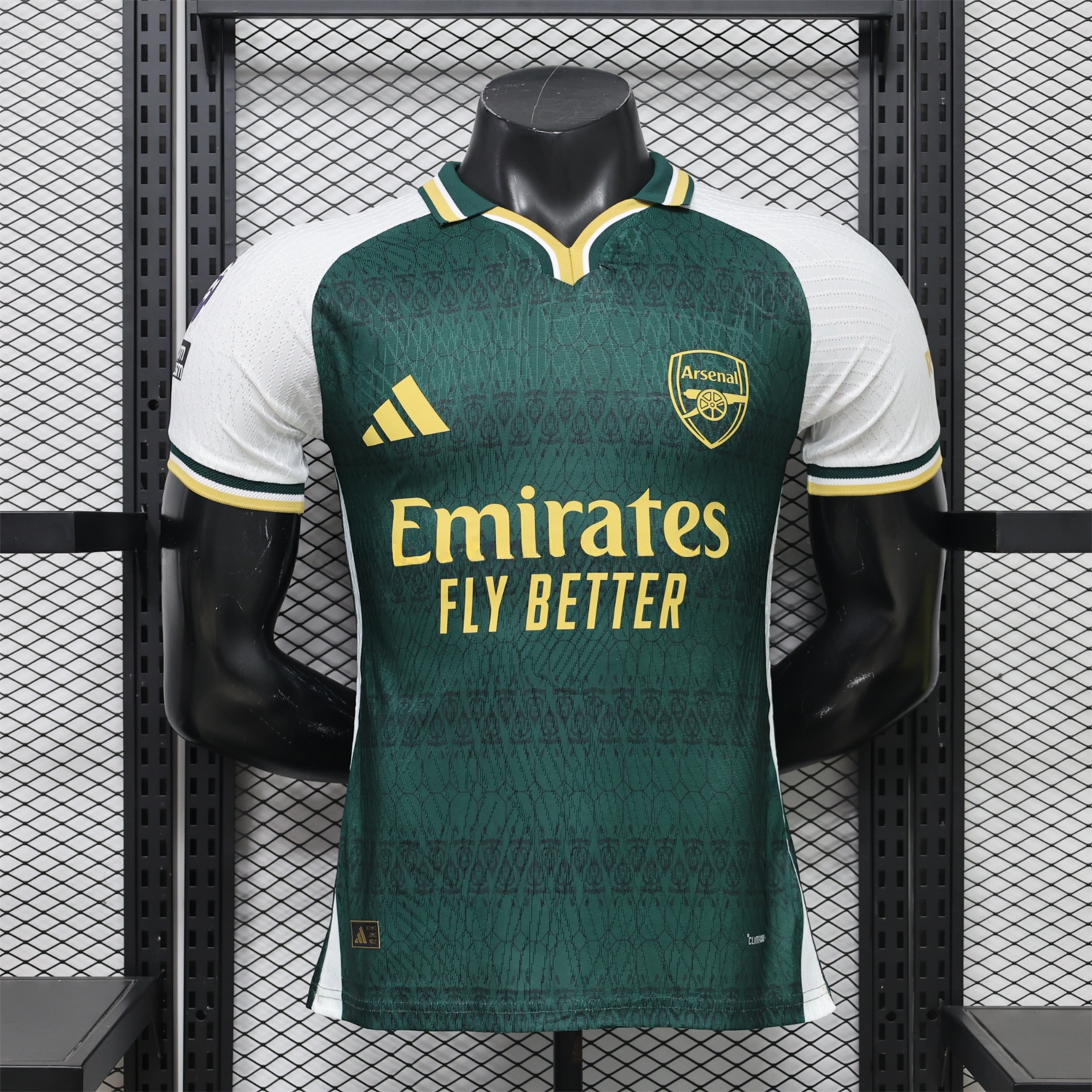 Arsenal 26-27 Champions League Green White Special Jersey - Player Version - JerseysGala