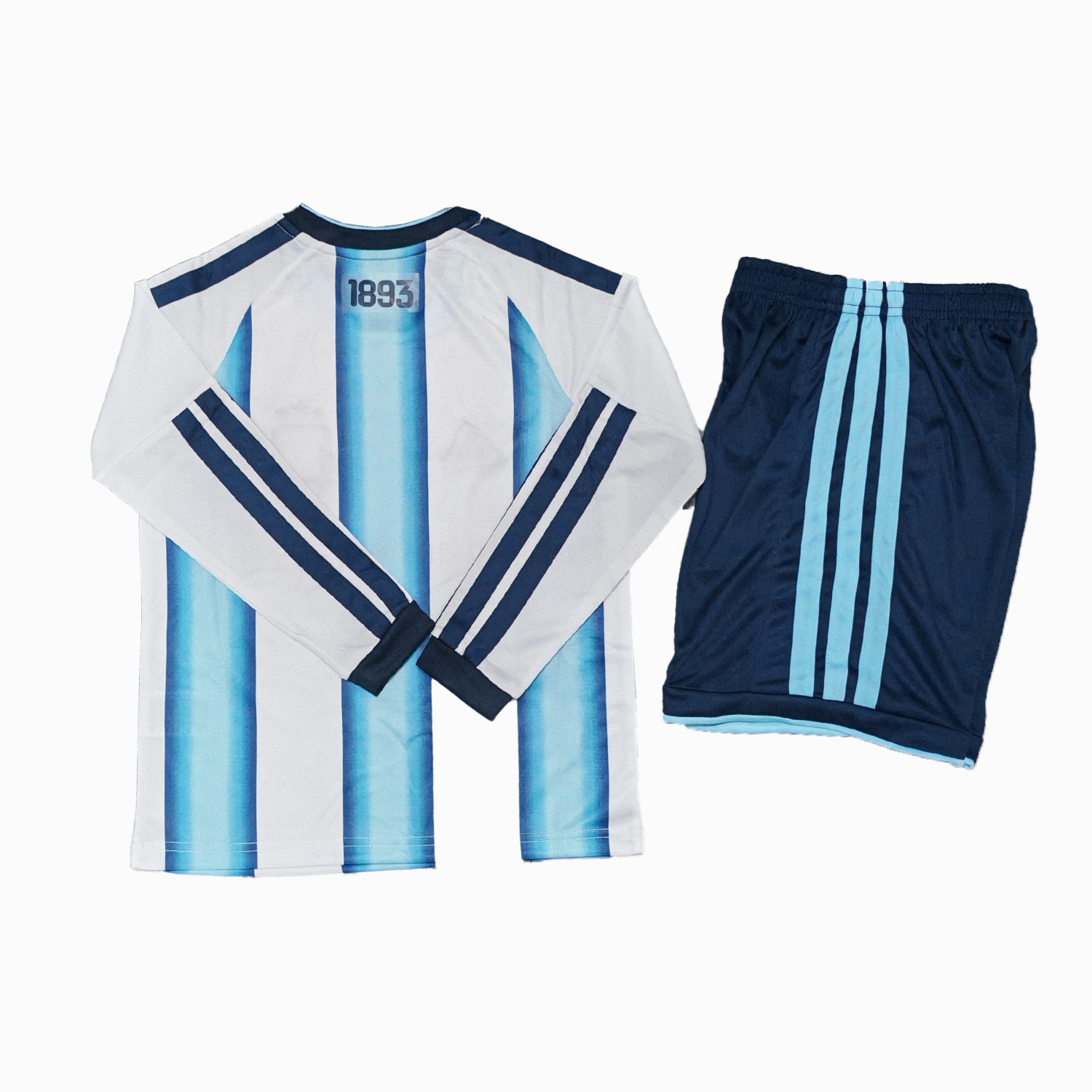 Argentina 2026 Home Long Sleeves Kids Kit - Without Chest Patch - JerseysGala