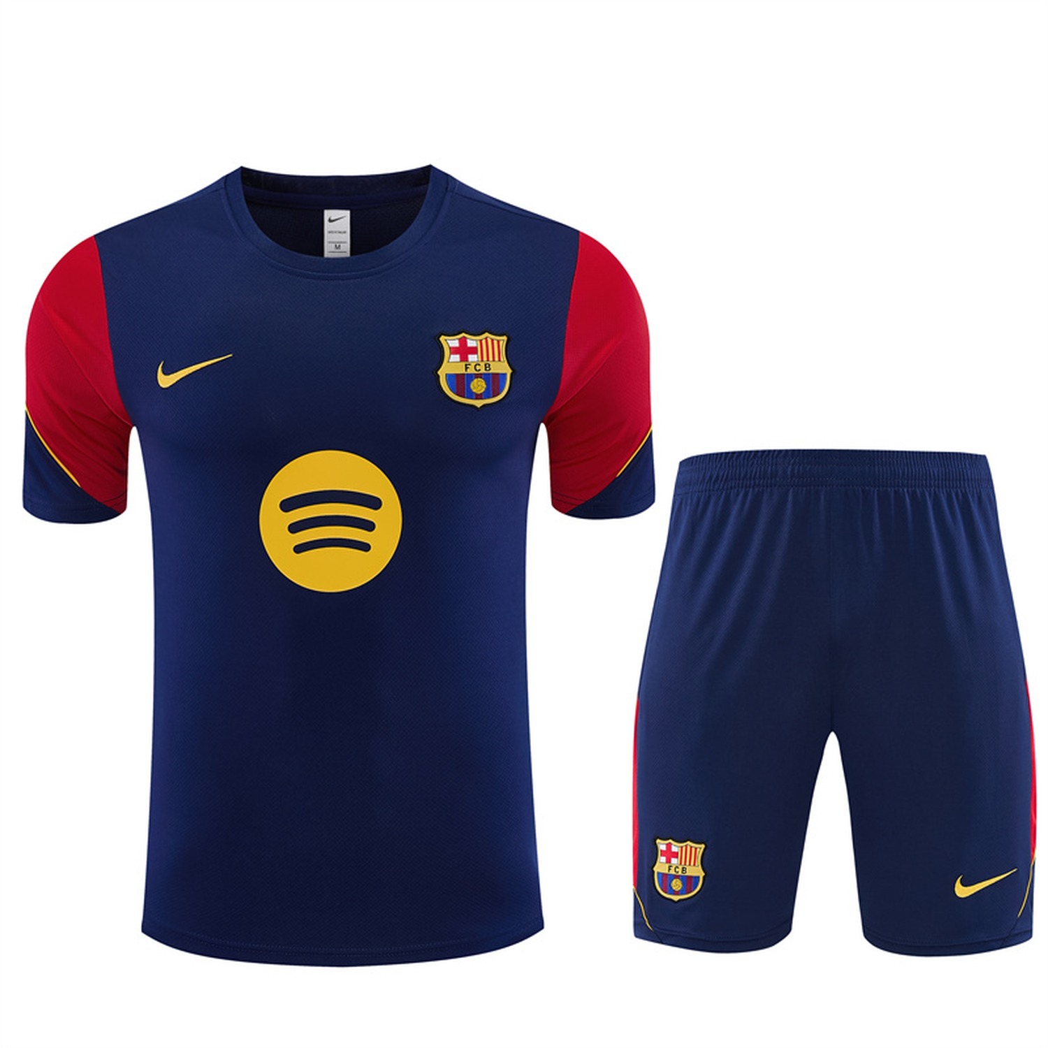 Barcelona 26-27 Short-Sleeve Training Set - Royal Blue Top & Royal Blue Shorts - JerseysGala