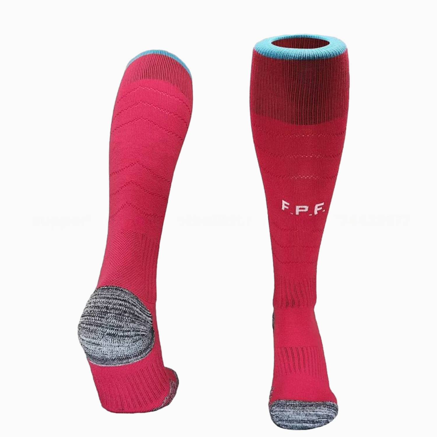 Portugal 2026 Home-B Socks - Red - JerseysGala