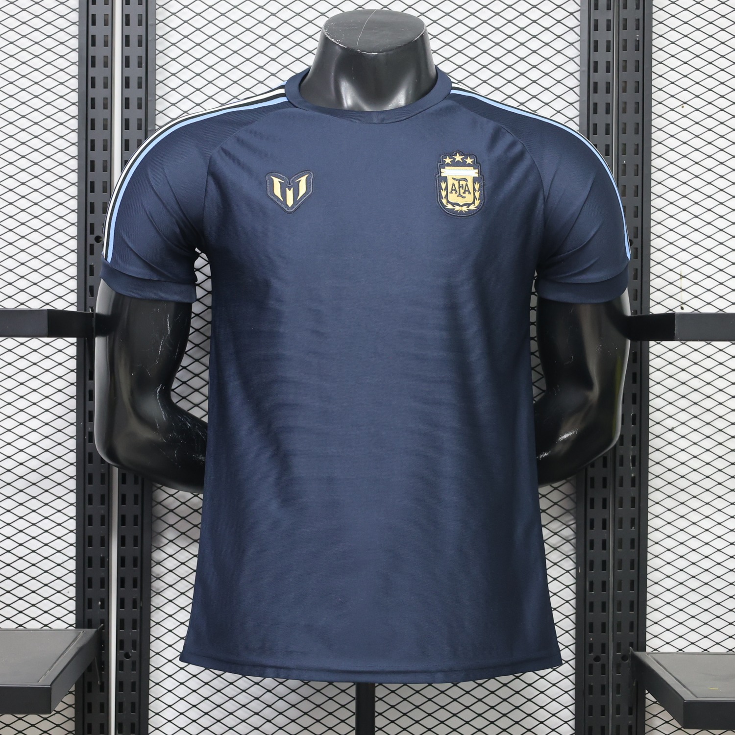 Argentina 2026 Messi Tribute Navy Blue Retro Style Casual Jersey - Player Version - JerseysGala