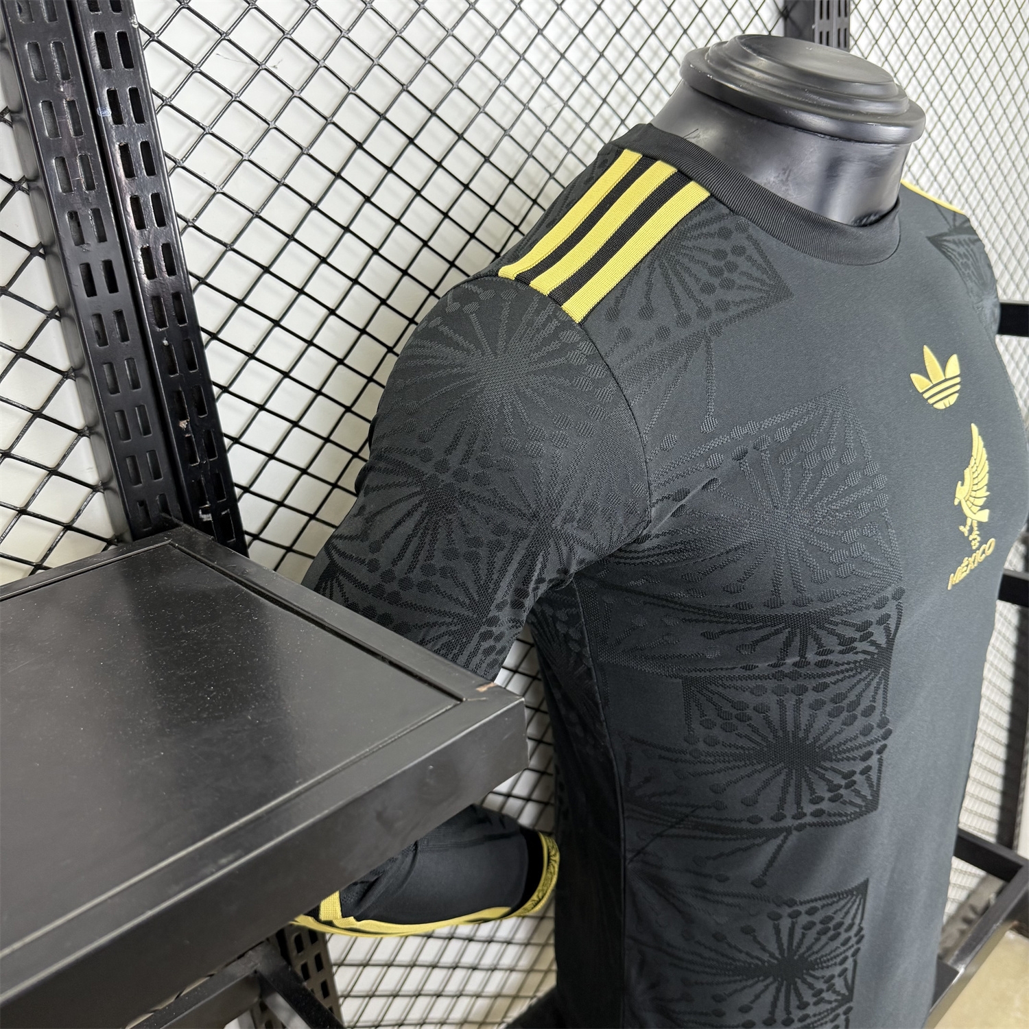 Mexico 2025 Gold Cup Black Long Sleeves Jersey - Player Version - JerseysGala