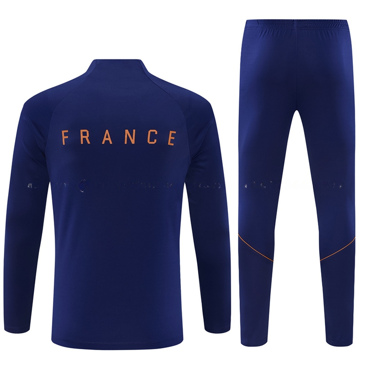 France 2026 Long Sleeve Training Set - Deep Blue Top & Deep Blue Pants - JerseysGala
