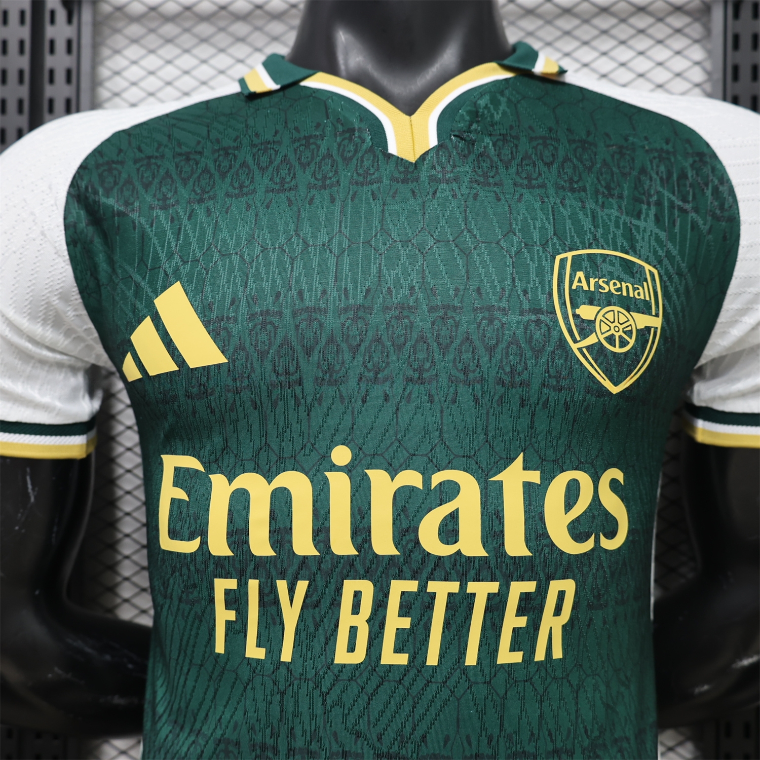 Arsenal 26-27 Champions League Green White Special Jersey - Player Version - JerseysGala