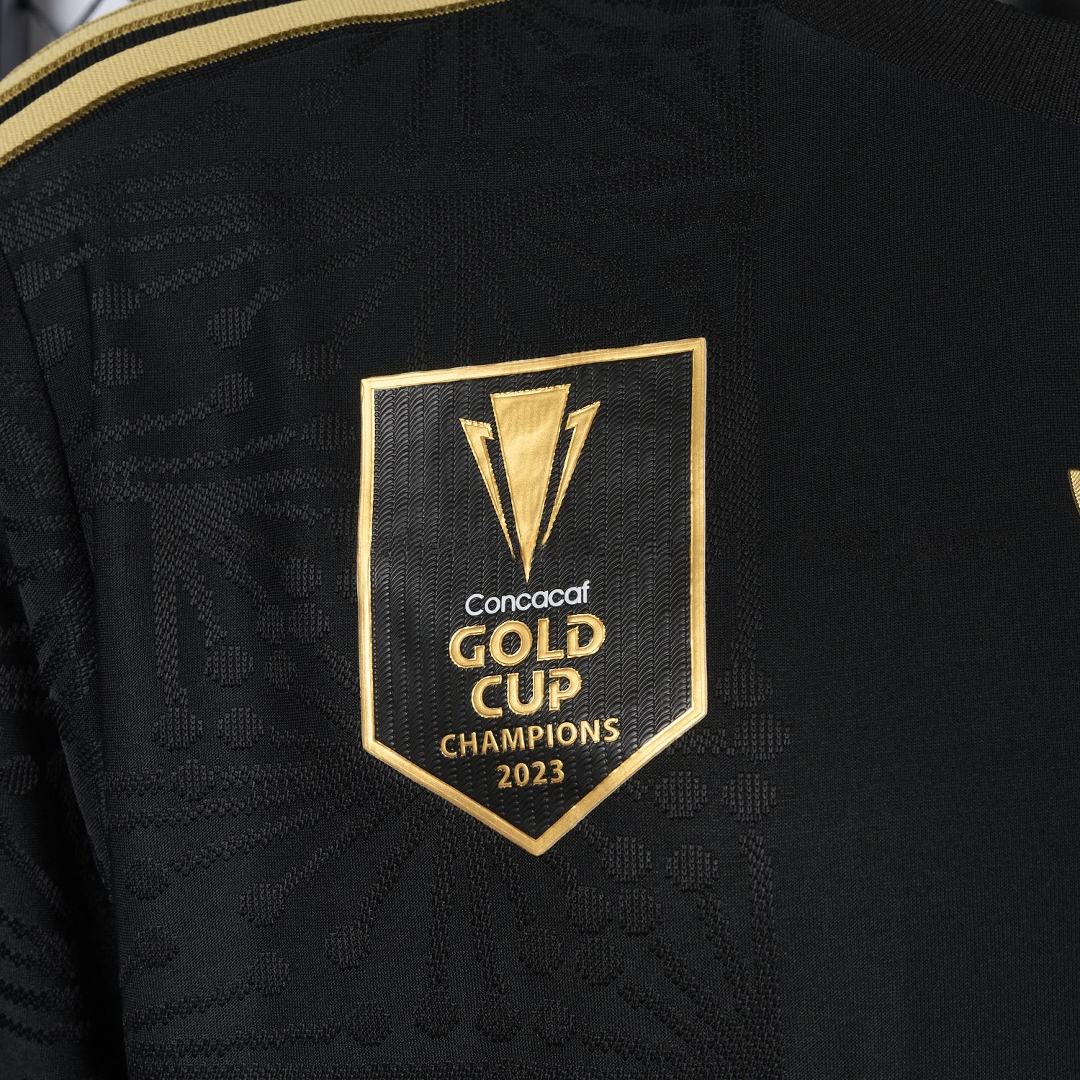 Mexico 2025 Gold Cup Home Black Jersey - Player Version - JerseysGala