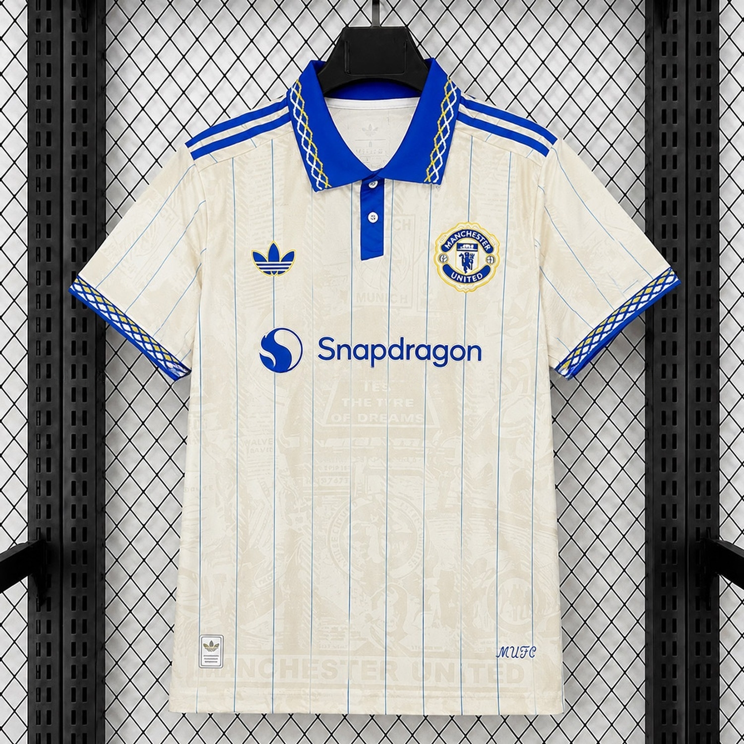 Manchester United 26-27 Memorabilia Cream Jersey - Fans Version - JerseysGala