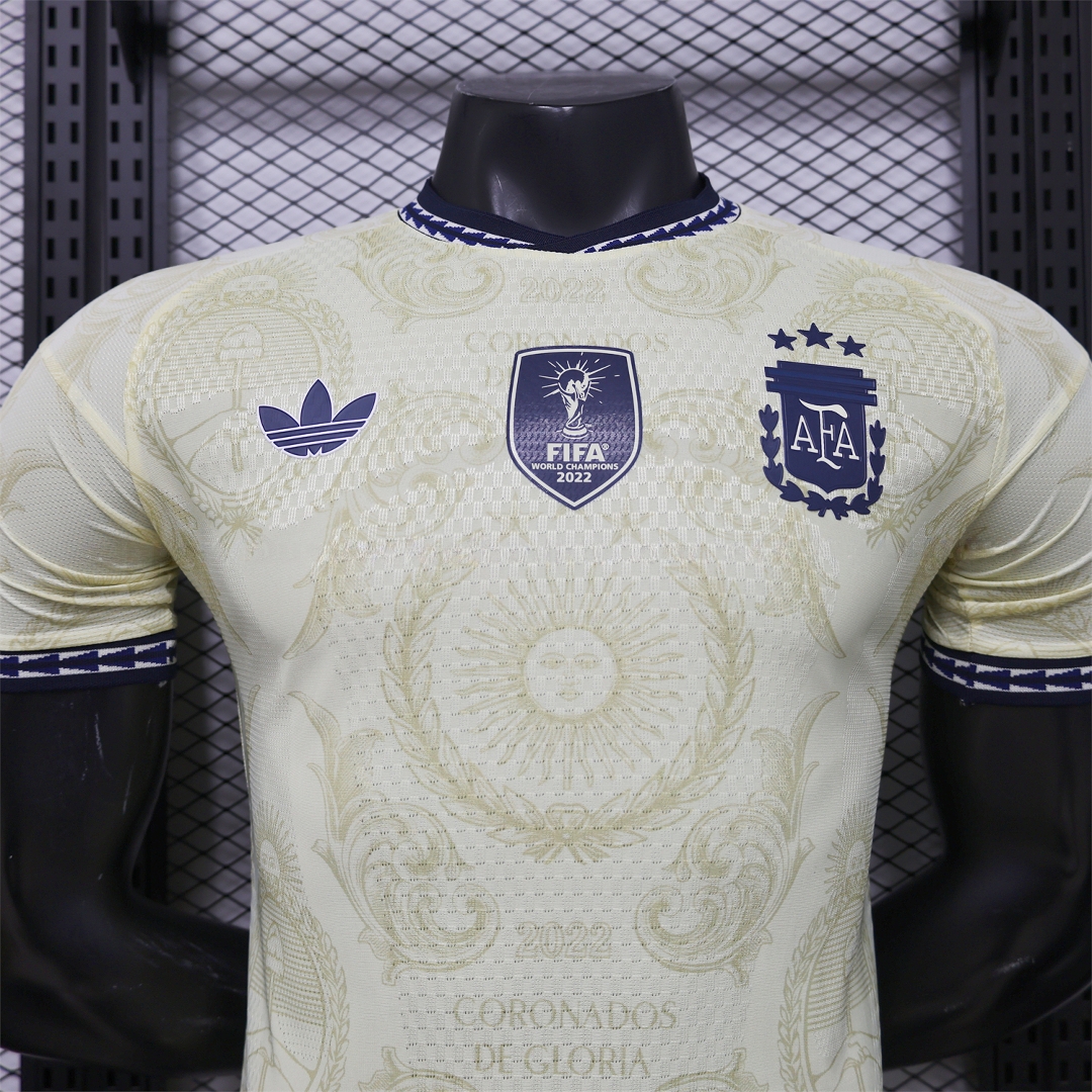 Argentina 2026 Sol de Mayo Yellow Special Jersey - Player Version - JerseysGala