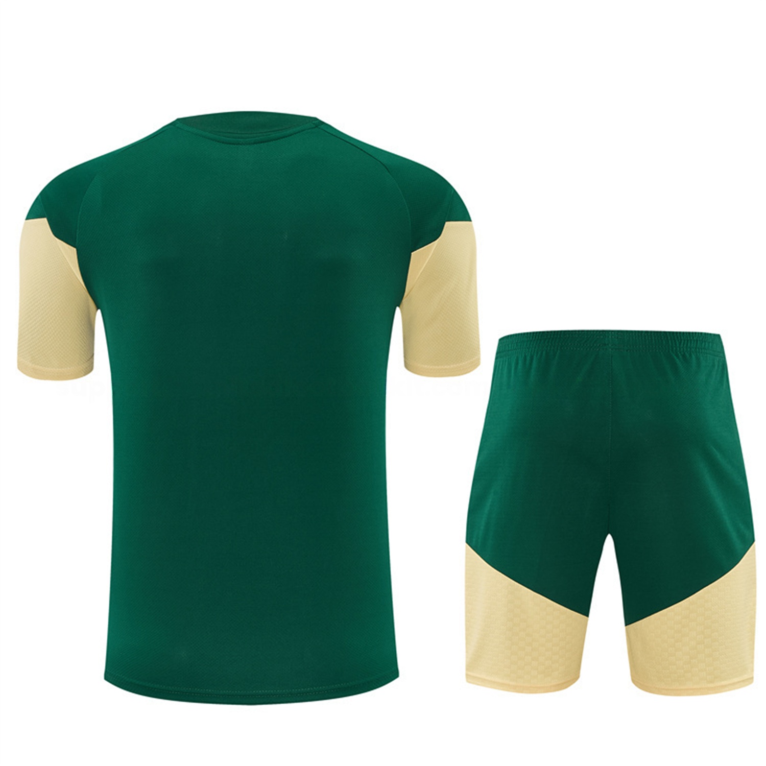 Real Madrid 26-27 Short-Sleeve Training Set - Green Top & Green Shorts - JerseysGala
