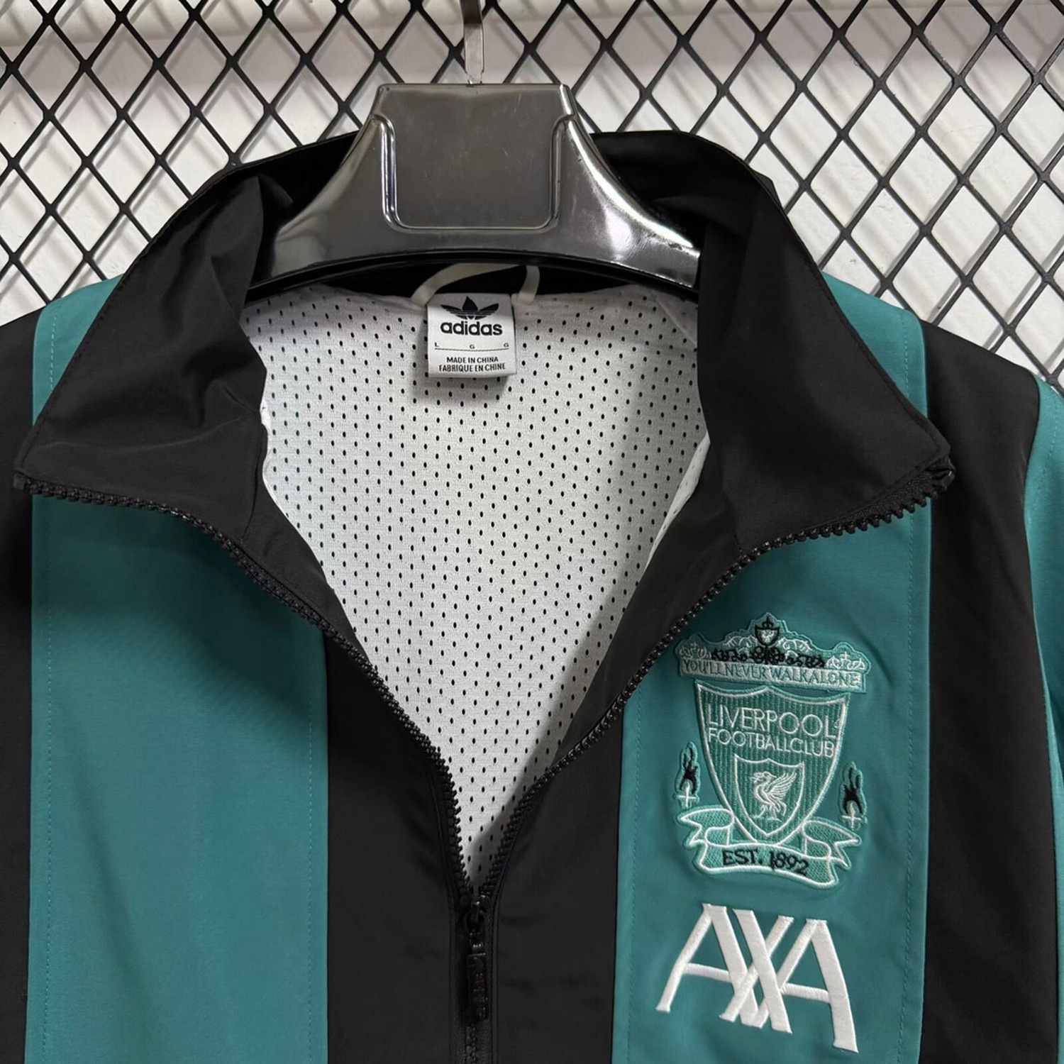 Liver.pool 26-27 EQT Black Green Windbreaker Jacket - JerseysGala