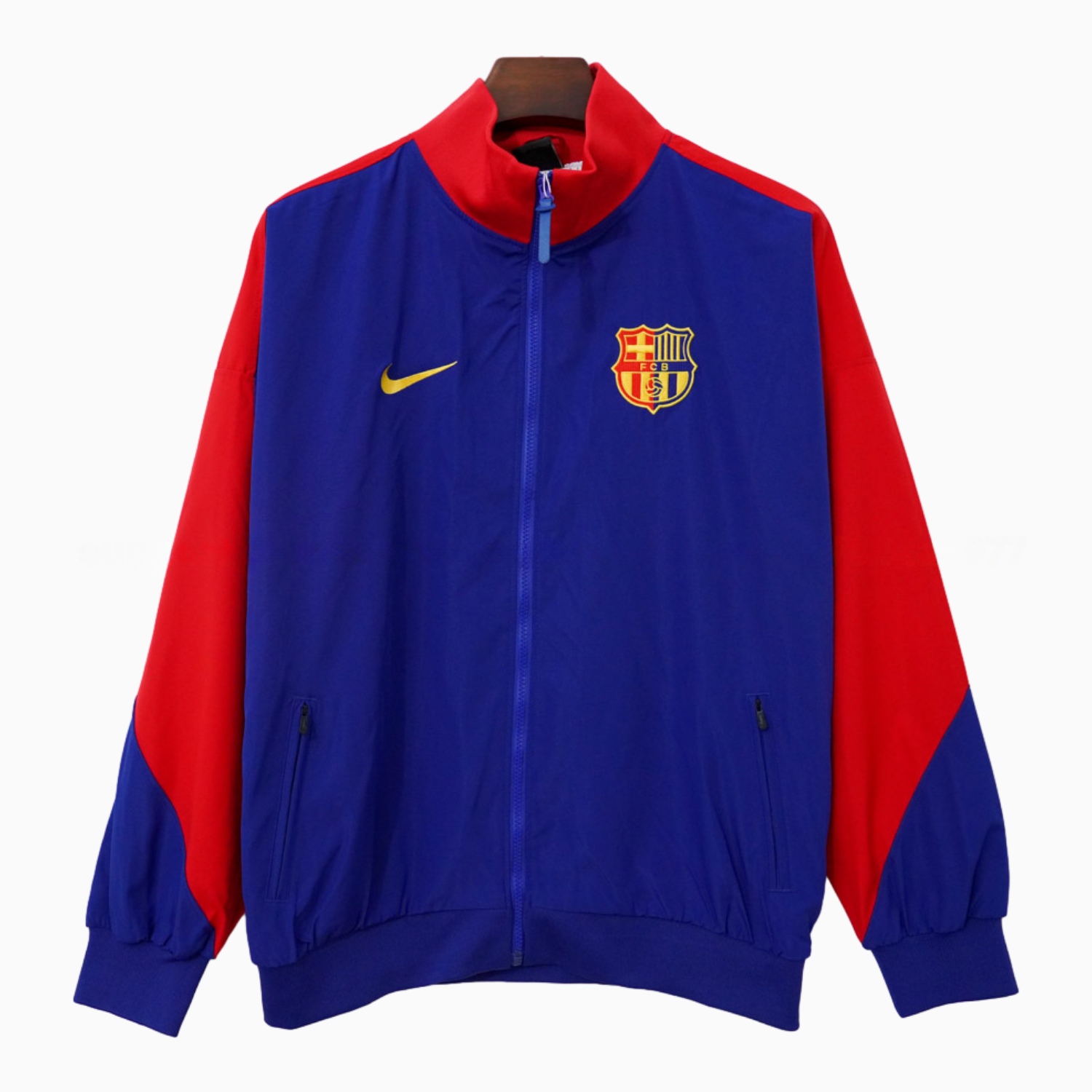 Retro Barcelona 24-25 Windbreaker Jacket - Blue Red - JerseysGala