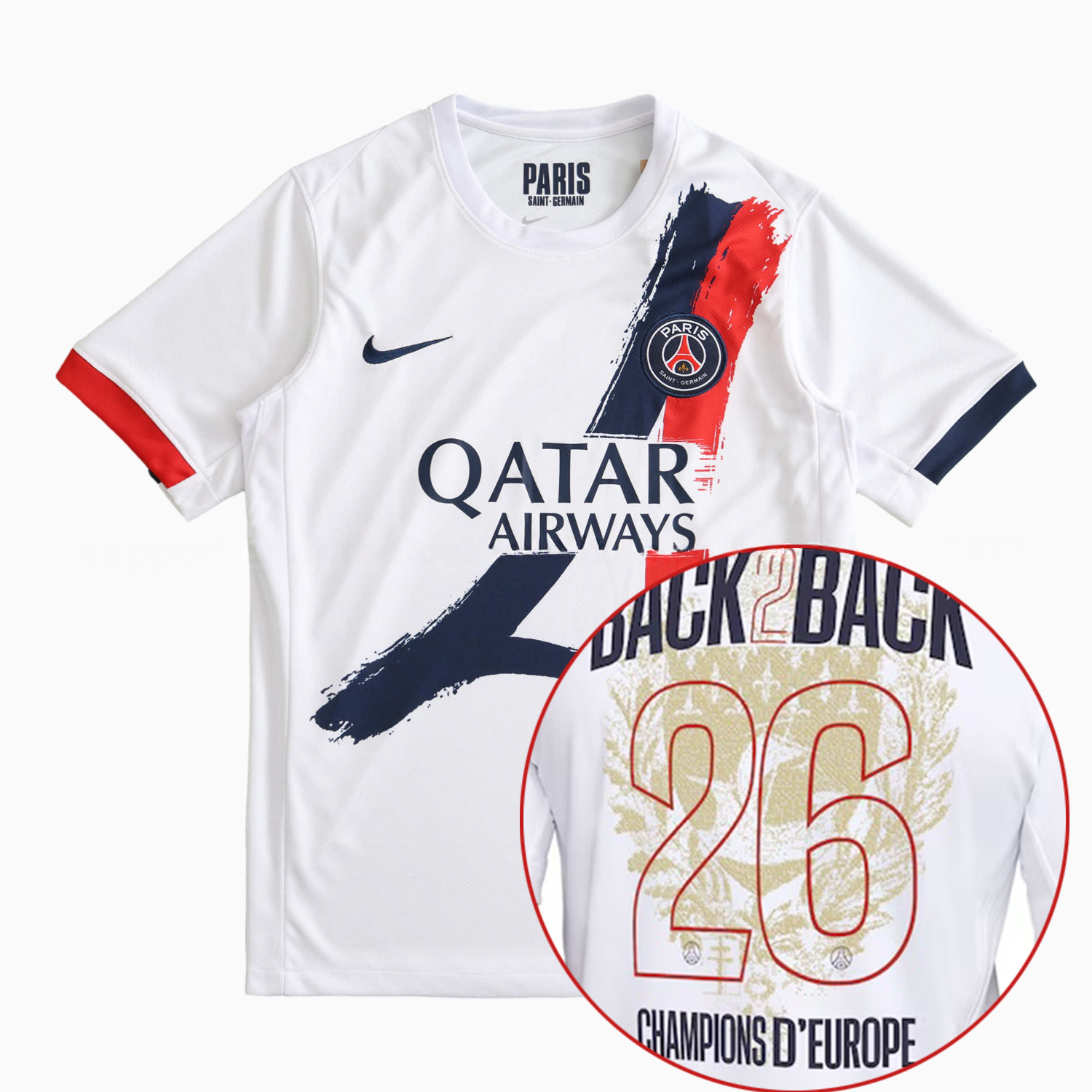【Champion 26 Font】Paris Saint-Germain PSG 25-26 Away Jersey - Fans Version - JerseysGala