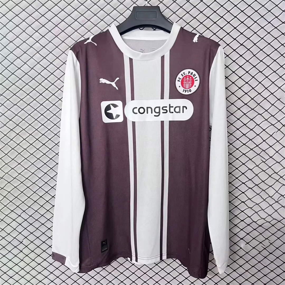 St. Pauli 25-26 Classic 1970s Design Special Long Sleeves Jersey - Fans Version - JerseysGala