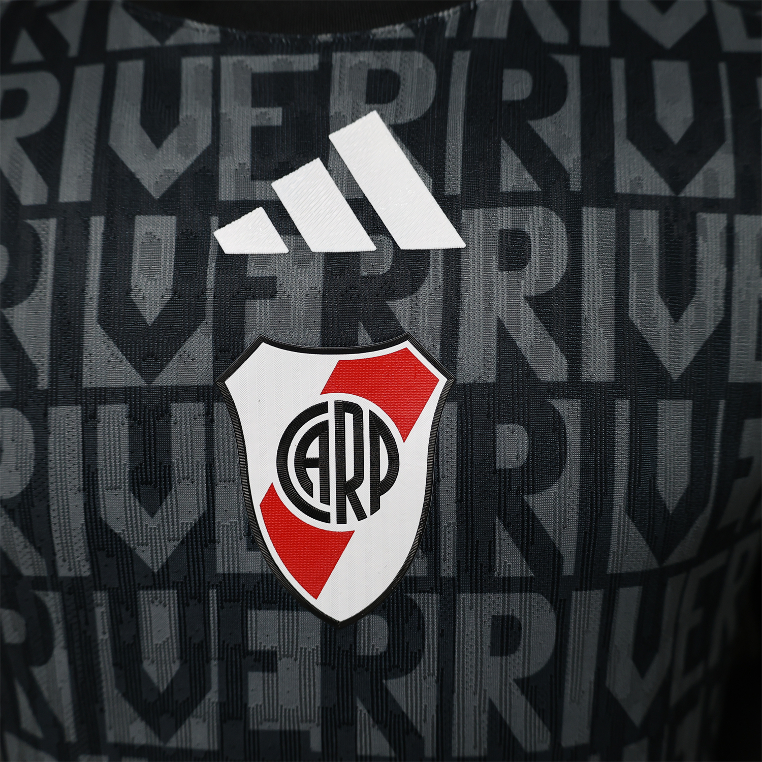River Plate 26-27 Black Pre-Match Training Jersey - Player Version - JerseysGala