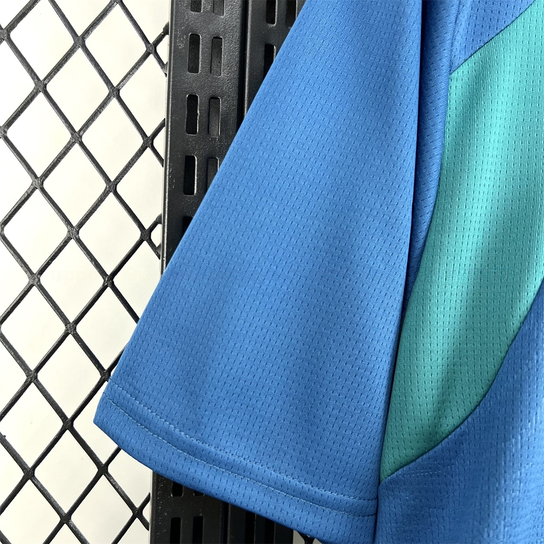 Portugal 2026 Muted Blue With Emerald Green Pre-Match Jersey - Fans Version - JerseysGala