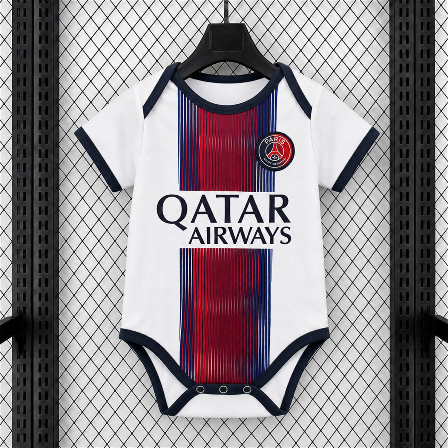 Paris Saint-Germain PSG 26-27 Away Baby Crawling Suit - JerseysGala