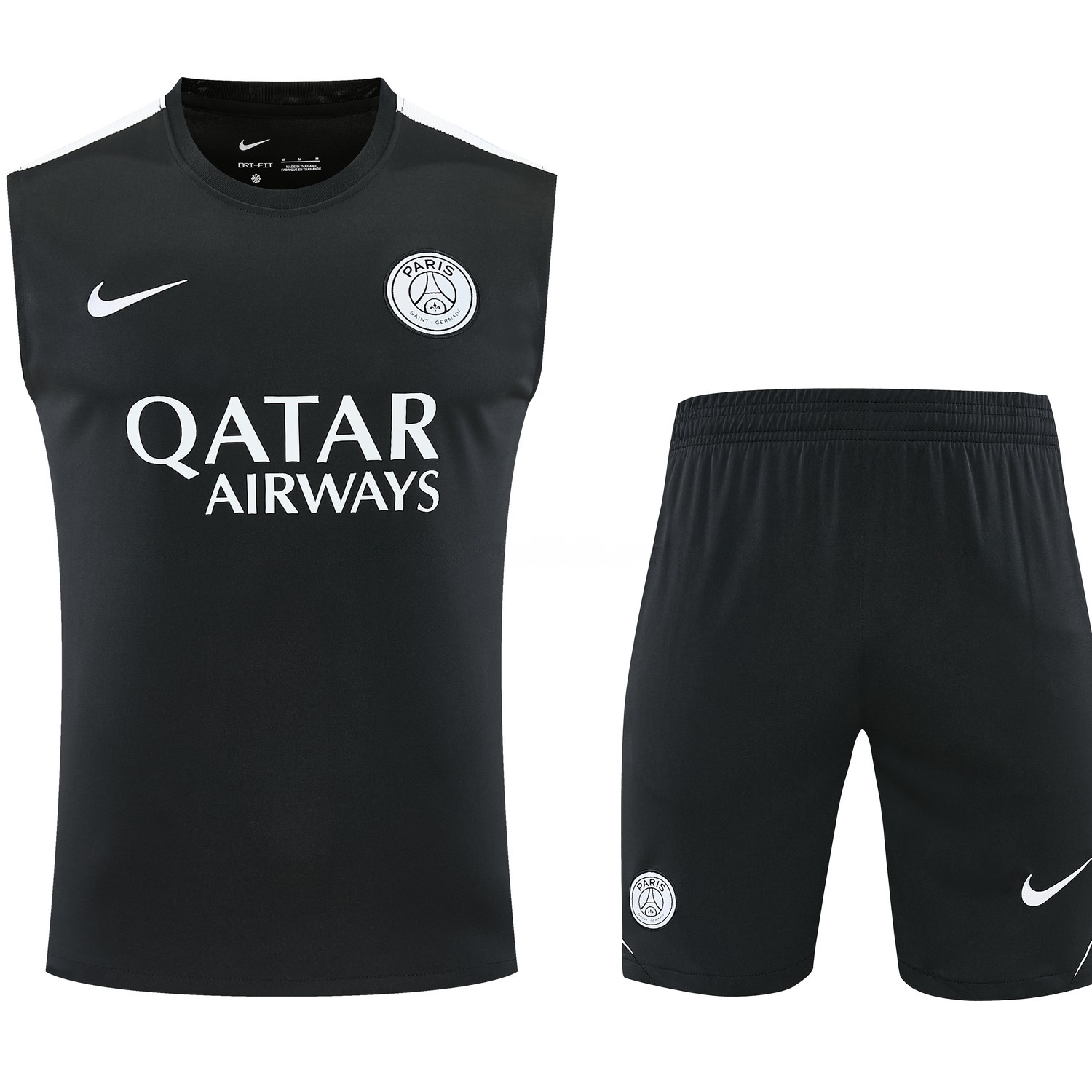 Paris Saint-Germain PSG 26-27 Vest Training Set - Black Vest and Shorts - JerseysGala