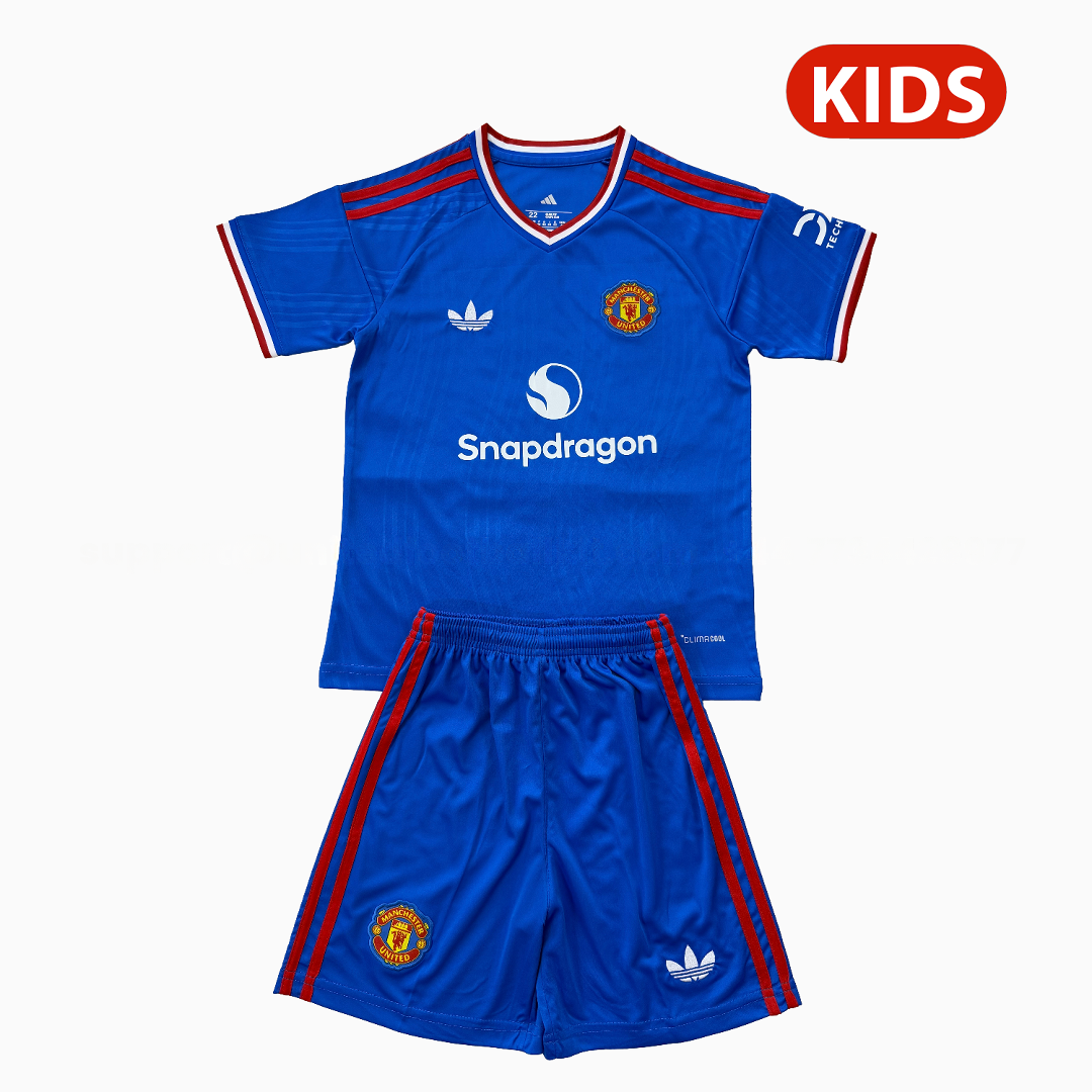 Manchester United 26-27 Snapdragon Blue Special Kids Kit - JerseysGala