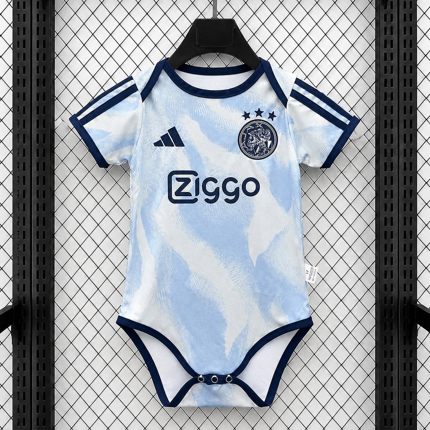 Ajax 26-27 Third Light Blue White Baby Crawling Suit - JerseysGala
