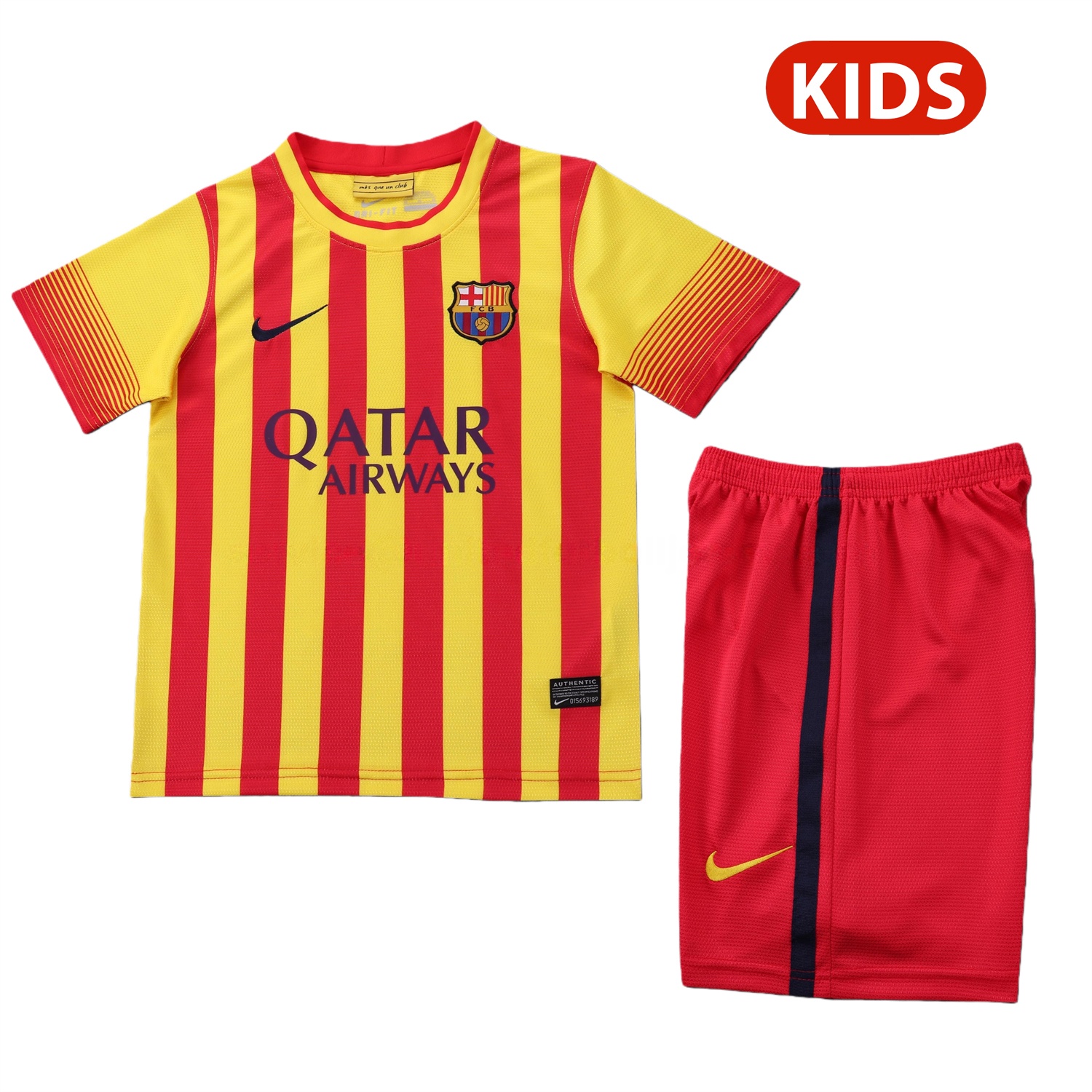Retro Barcelona 2013-14 Away Kids Kit - JerseysGala