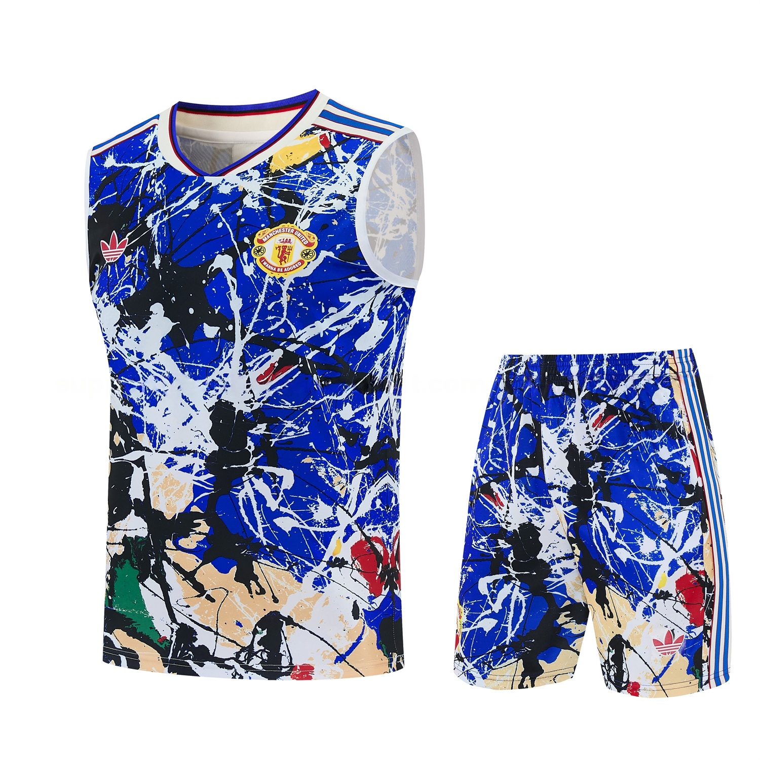 Manchester United 26-27 Retro Style Vest Training Set - Colors Top & Colors Pants - JerseysGala