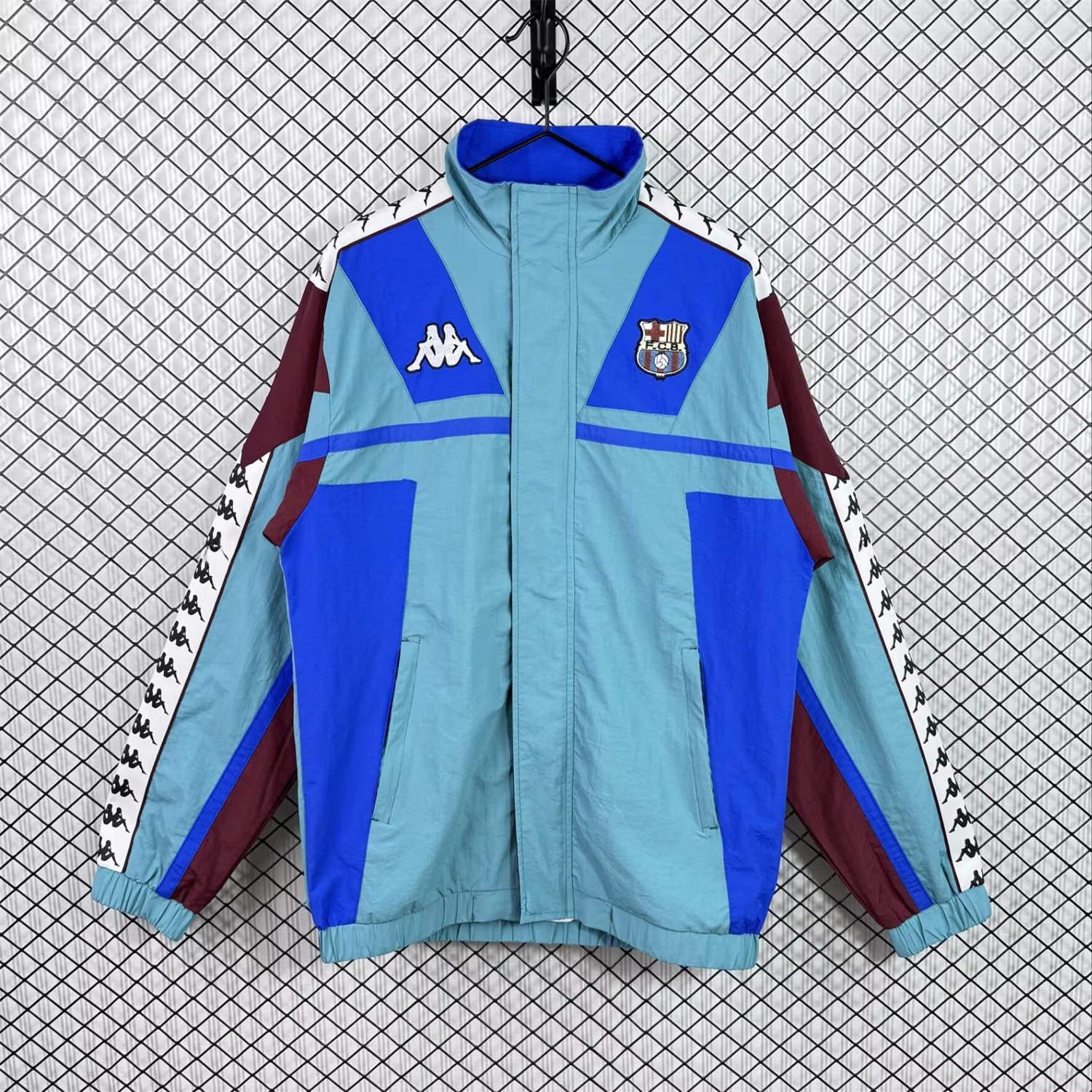 Retro Barcelona 1994-95 Windbreaker Jacket - Blue - JerseysGala