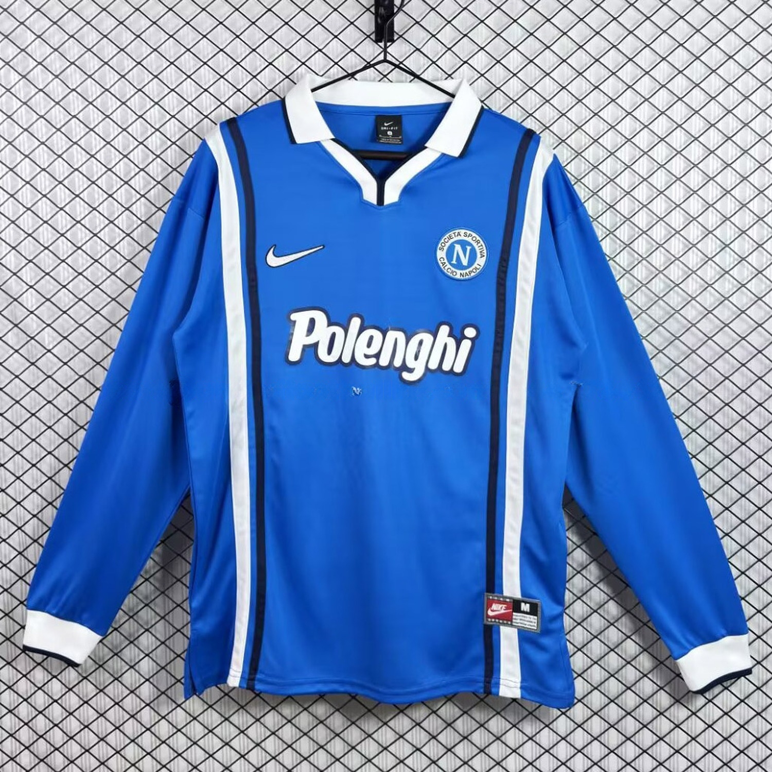 Retro Napoli 1997-98 Home Long Sleeves Jersey - JerseysGala