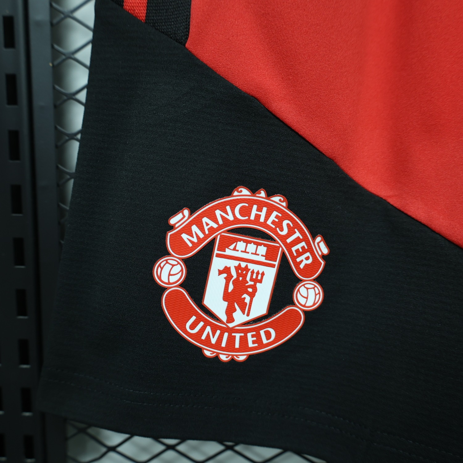 Manchester United 26-27 Red Black Shorts - Player Version - JerseysGala