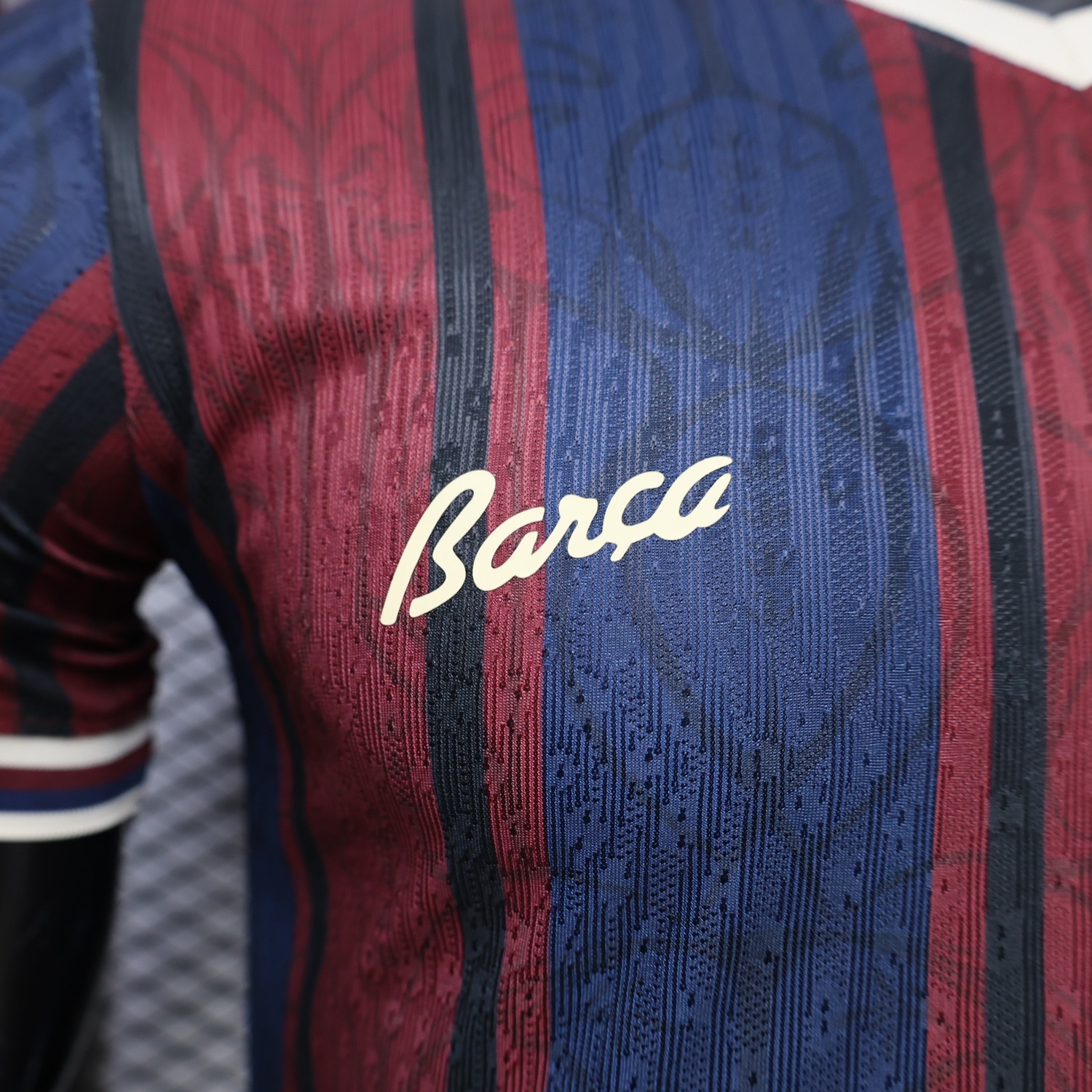 Barcelona 26-27 125 Years Anniversary Navy Burgundy Special Jersey - Player Version - JerseysGala