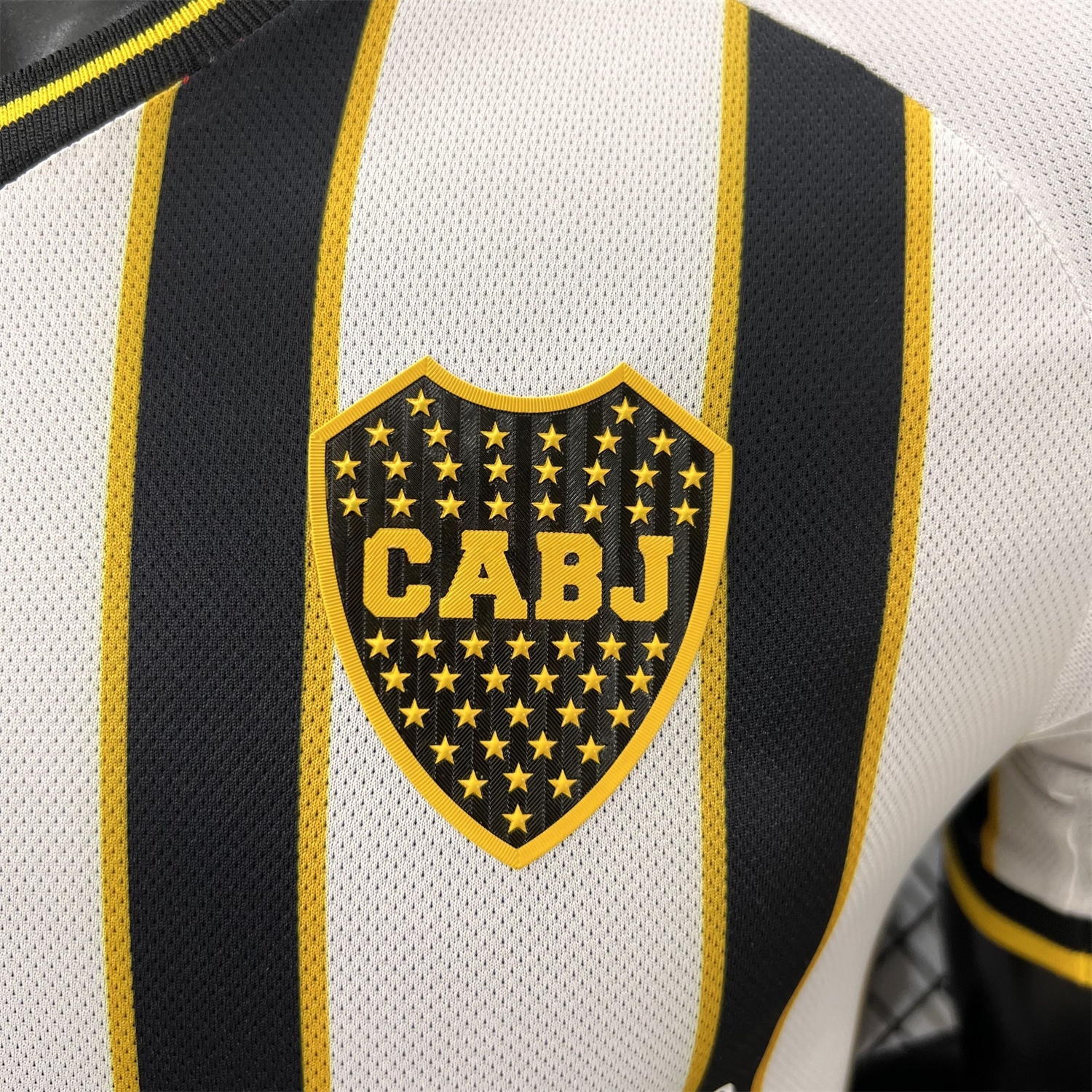 Boca Juniors 25-26 Black And White Stripes Jersey - Player Version - JerseysGala