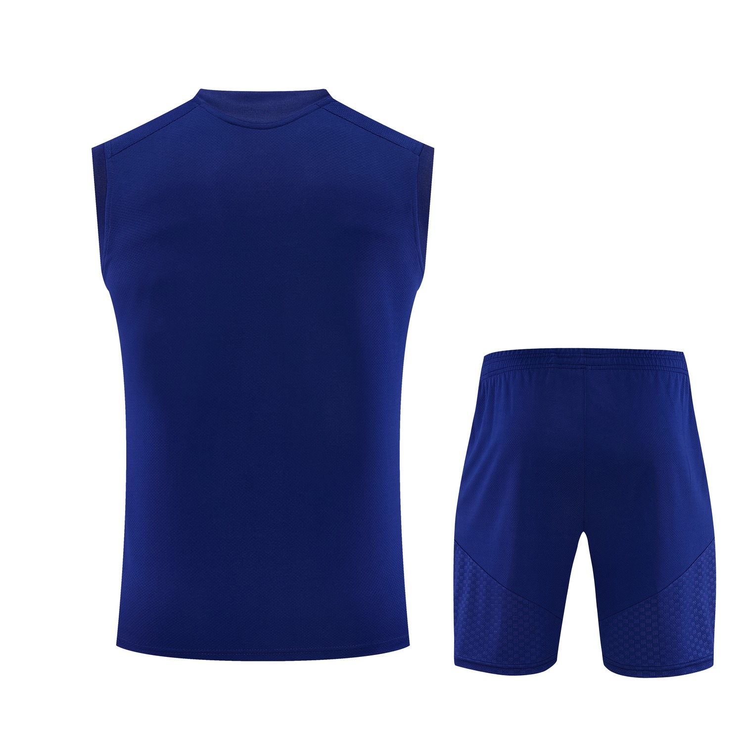 Real Madrid 26-27 Vest Training Set - Blue Vest and Shorts - JerseysGala
