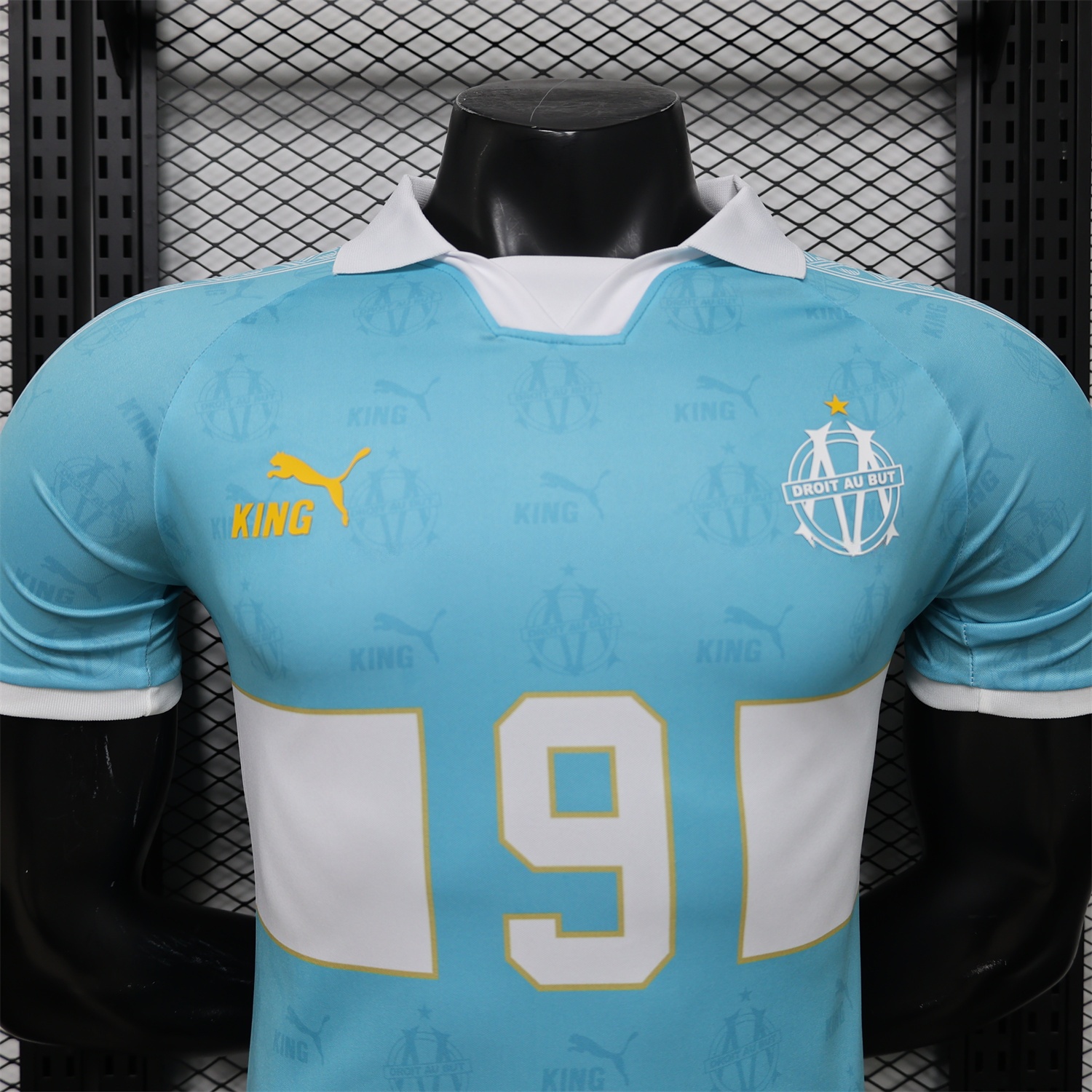 Marseille 25-26 Retro Style Blue Jersey -Player Version - JerseysGala