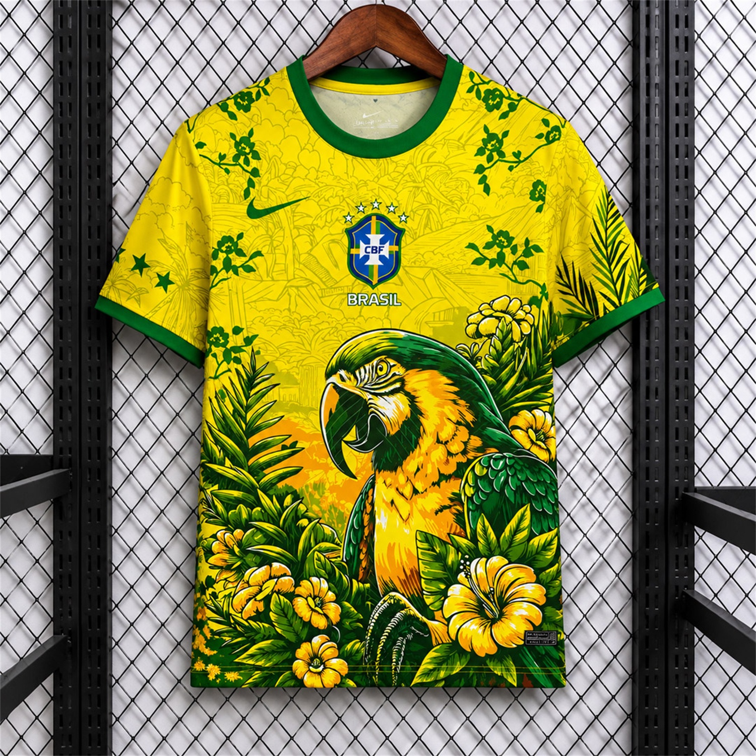 Brazil 2026 Parrot Yellow Special Jersey - Fans Version - JerseysGala
